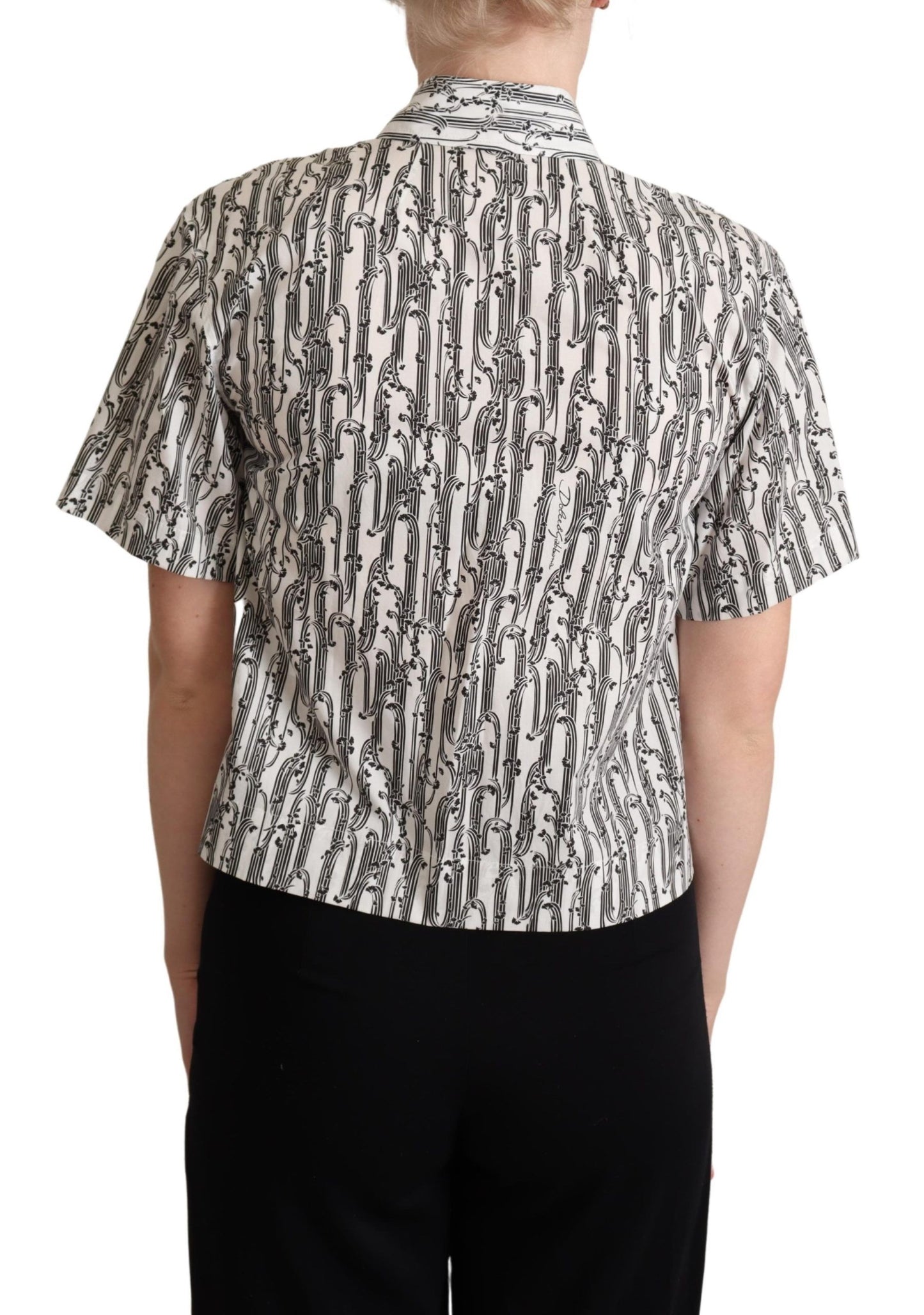Dolce & Gabbana Polo elegante de algodón floral