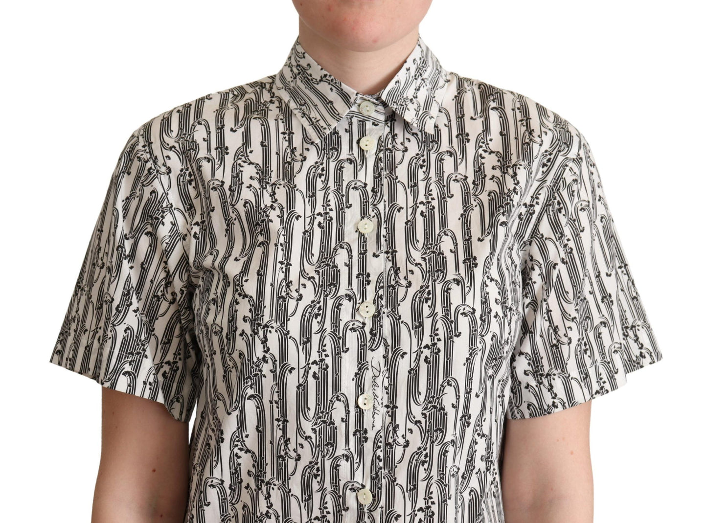 Dolce & Gabbana Polo elegante de algodón floral
