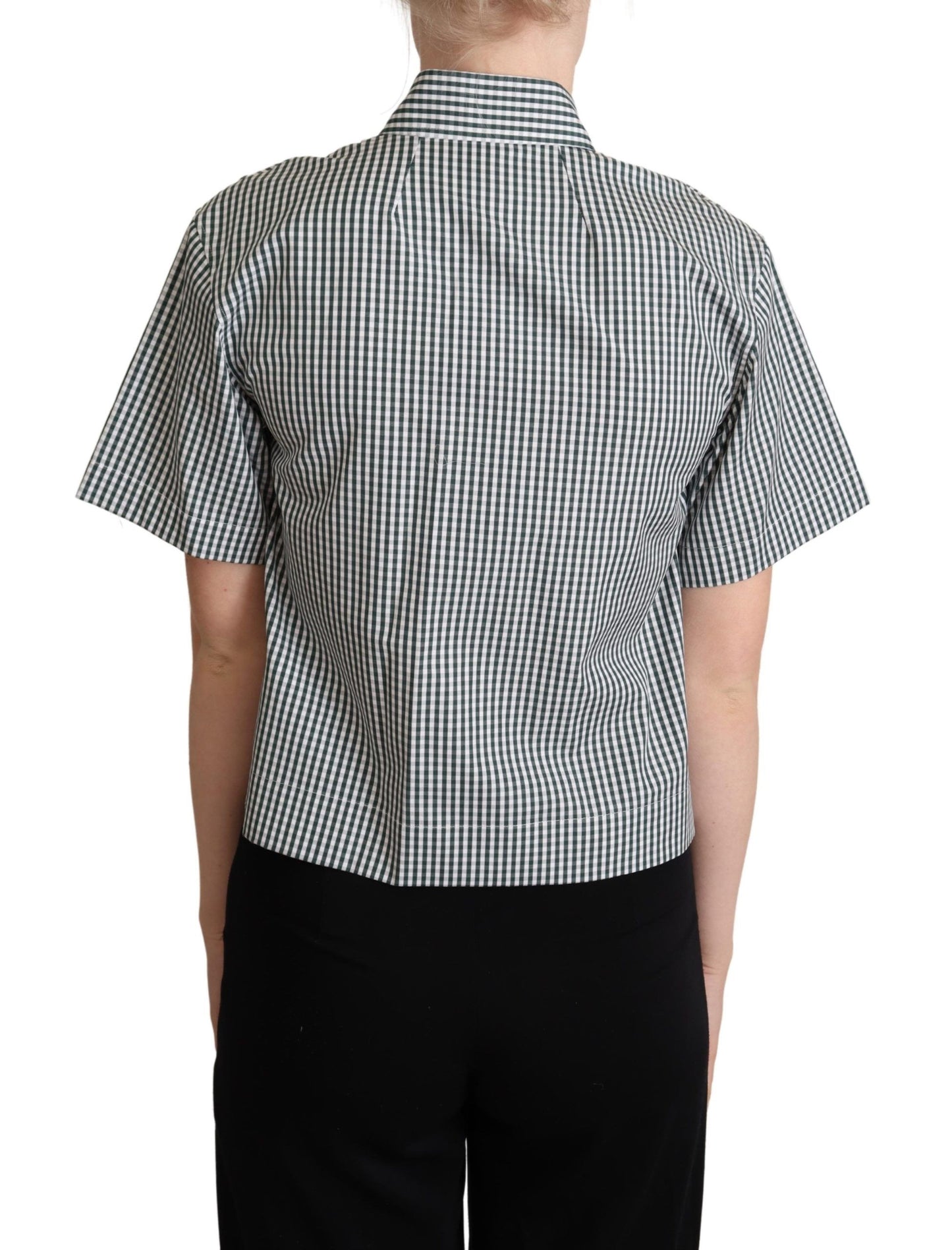Dolce & Gabbana Polo Elegante De Algodón A Cuadros