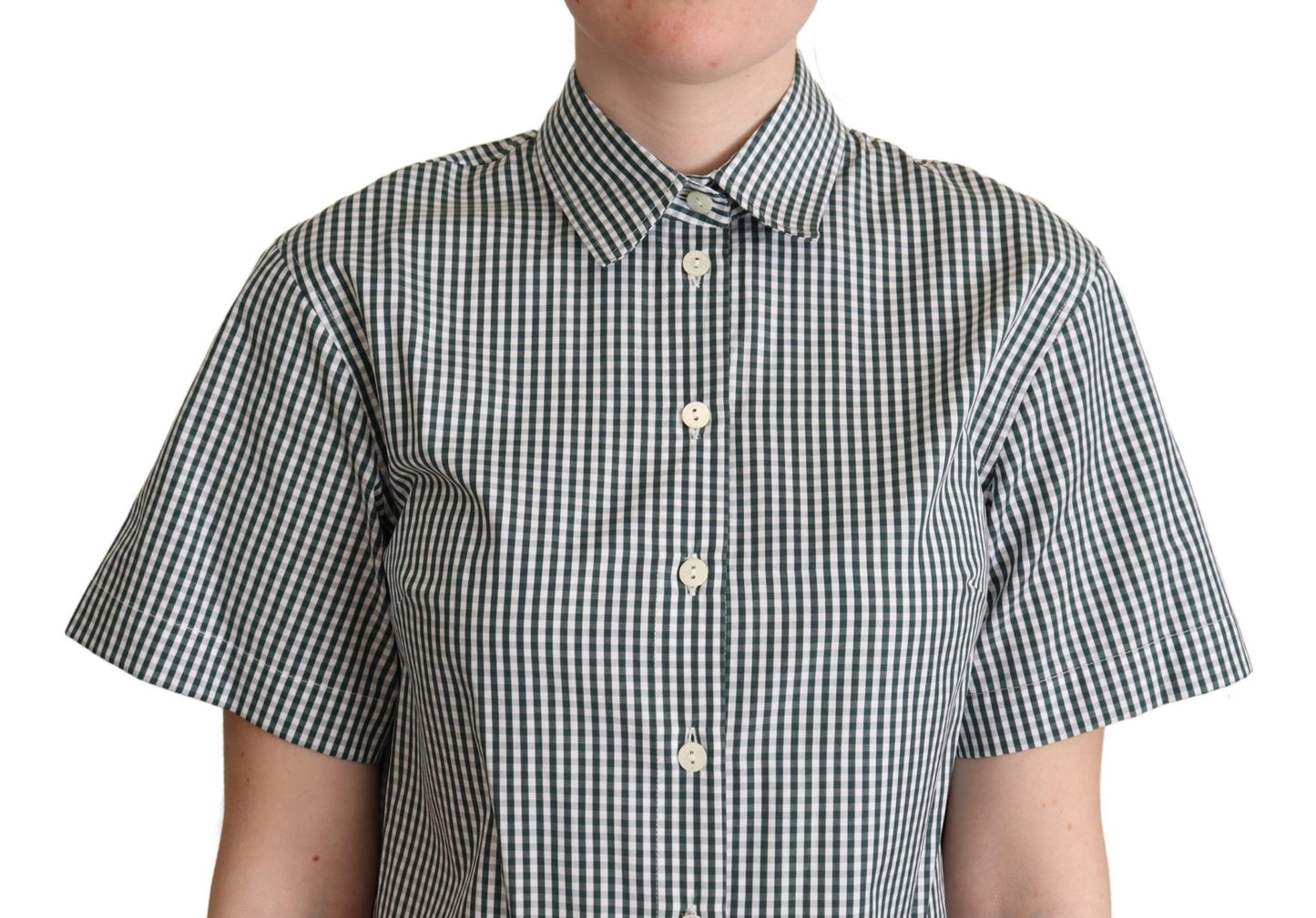 Dolce & Gabbana Polo Elegante De Algodón A Cuadros