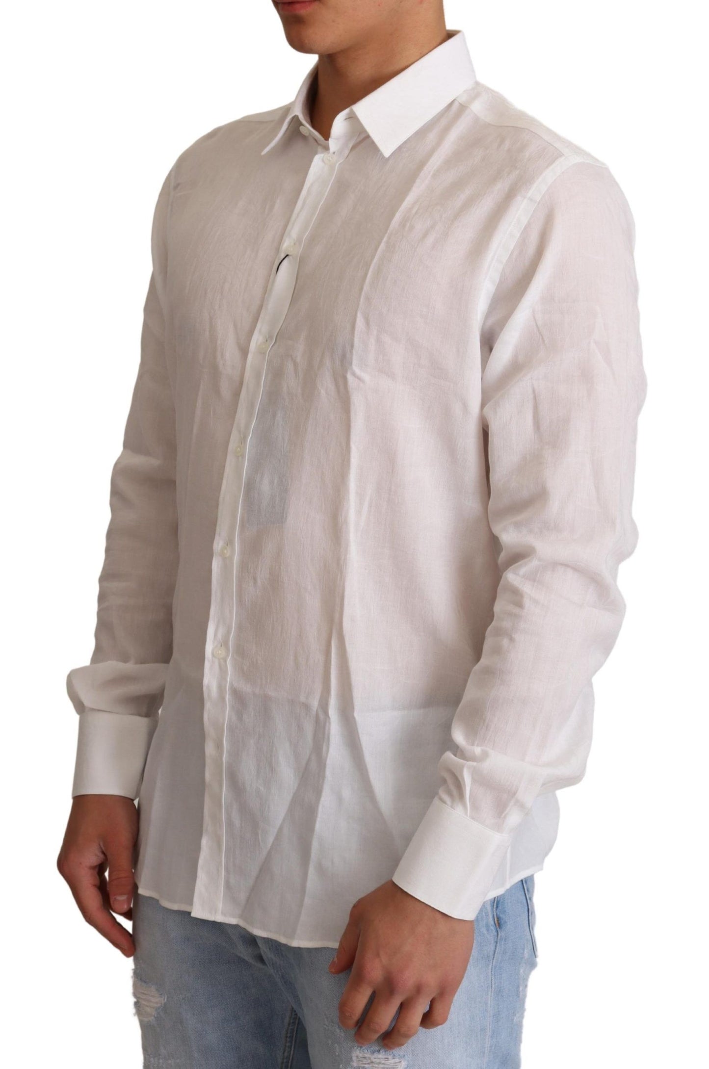 Dolce & Gabbana Camisa de vestir elegante con estampado floral Martini y corte slim