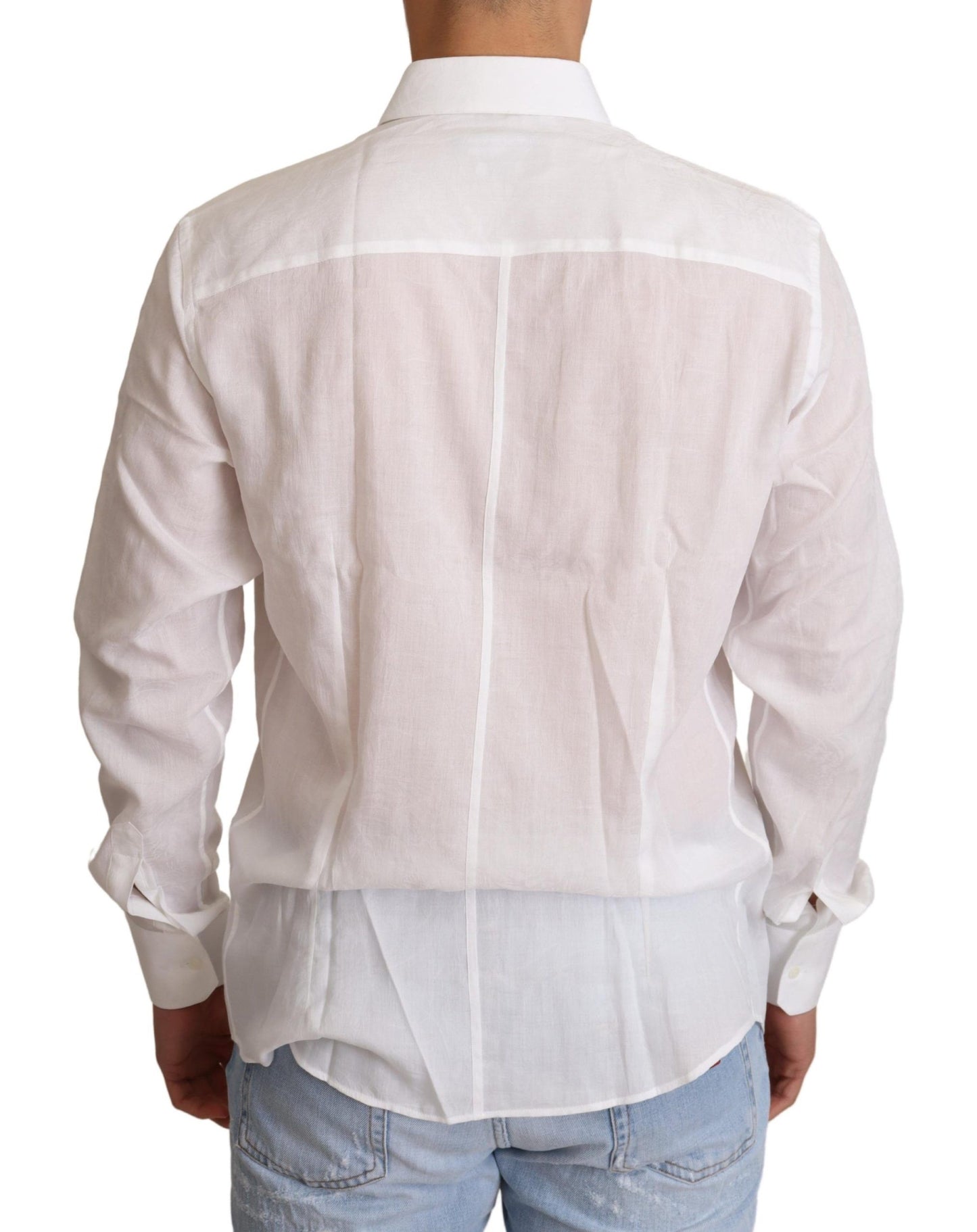 Dolce & Gabbana Camisa de vestir elegante con estampado floral Martini y corte slim