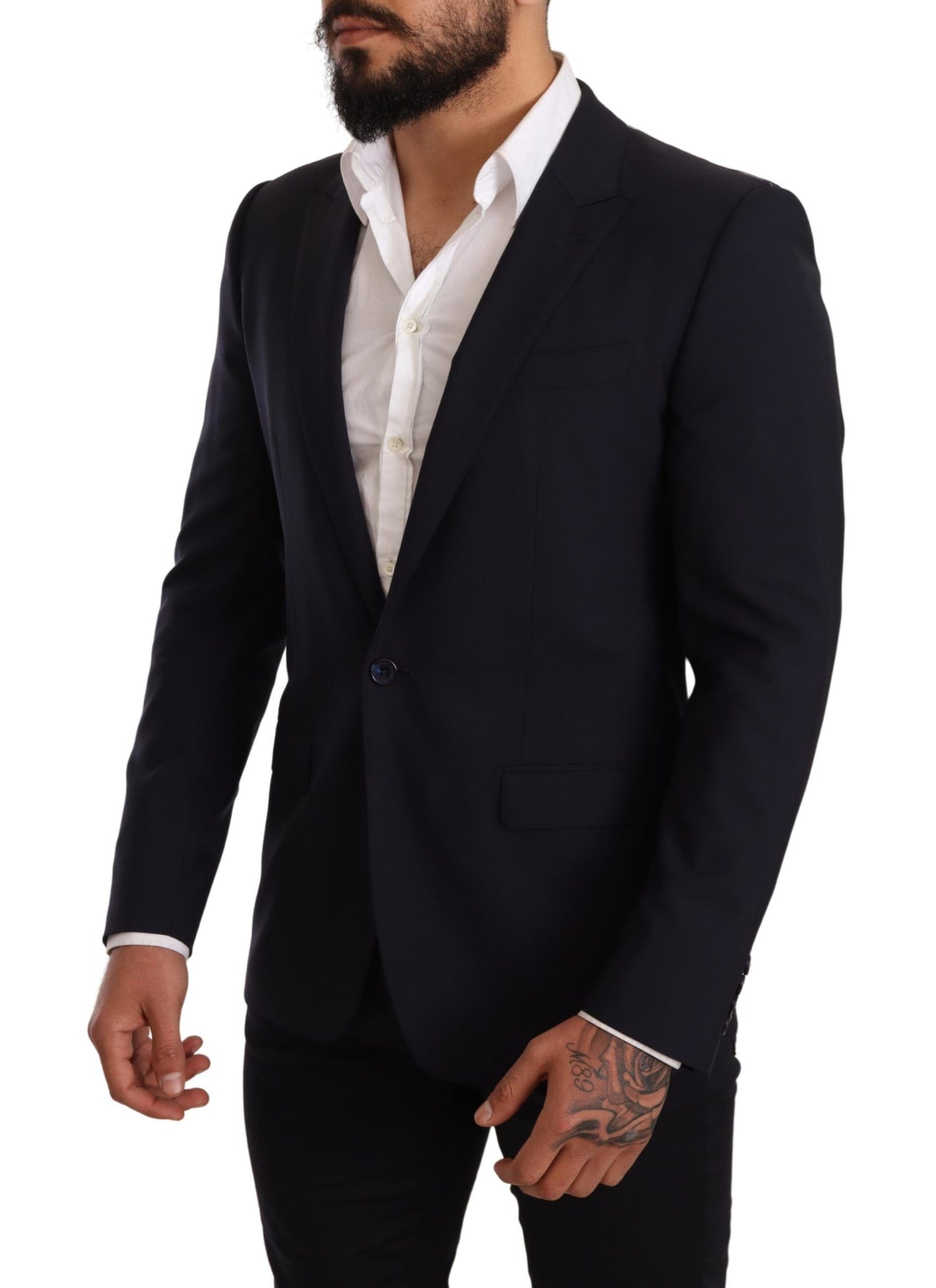 Dolce & Gabbana elegante blazer Martini azul marino de sastres renombrados