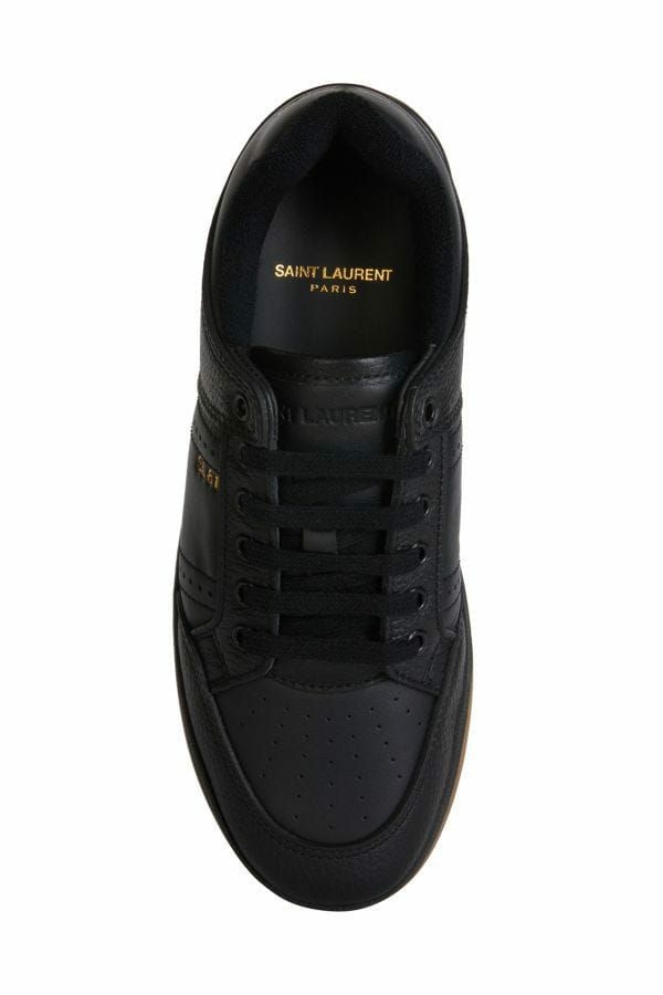 Saint Laurent Elegant Black Low - Top Leather Sneakers – EU41/US8 par Saint Laurent | Disponible sur Sandy Store ByNet