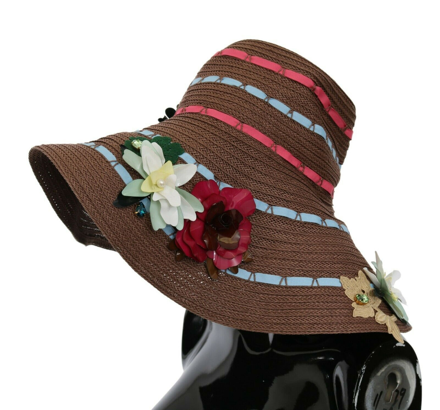 Dolce & Gabbana Sombrero elegante de ala ancha floral flexible