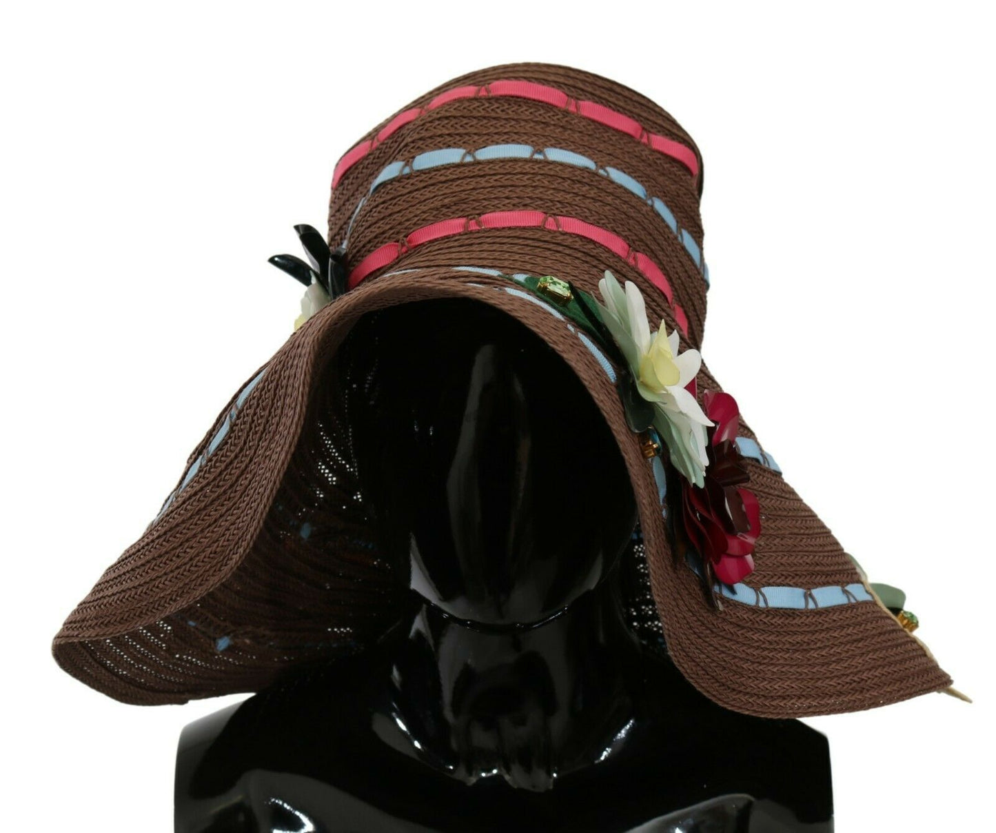 Dolce & Gabbana Sombrero elegante de ala ancha floral flexible