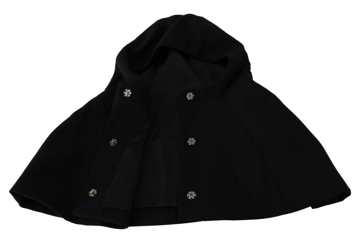 Dolce & Gabbana Elegante bufanda negra con capucha