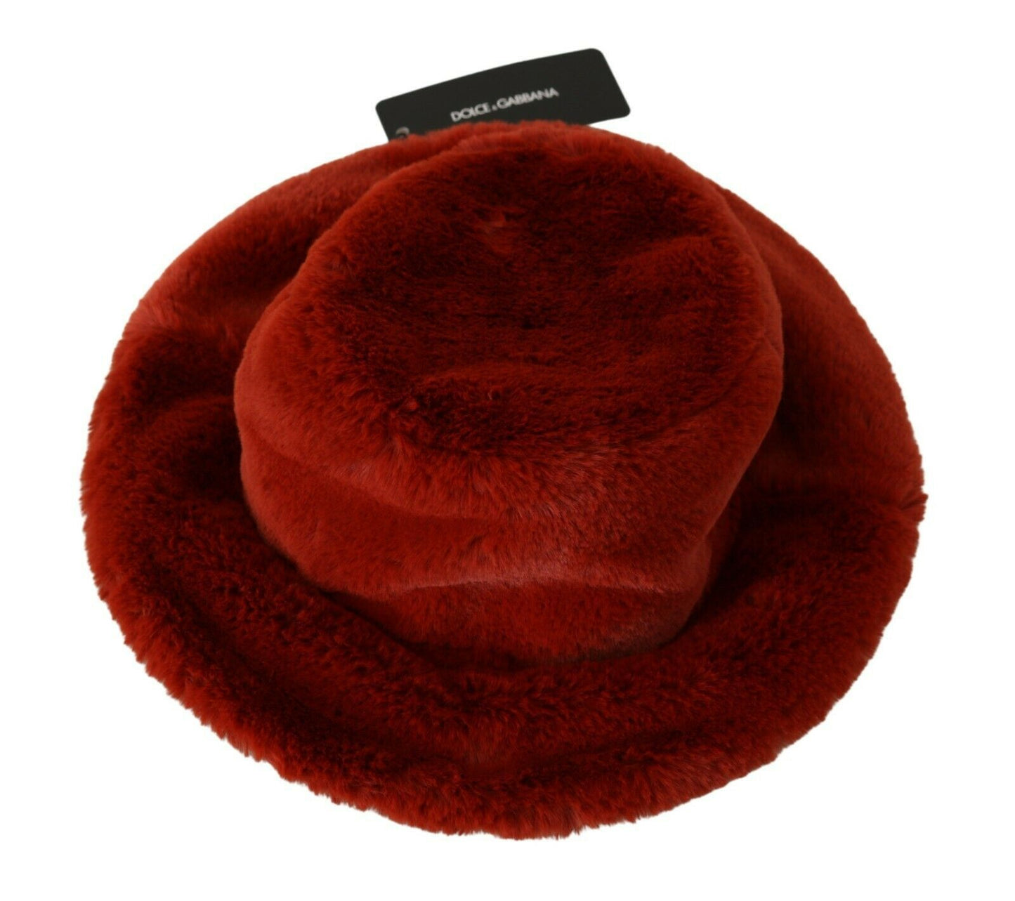 Dolce & Gabbana Elegante gorra de pescador roja con detalle de logotipo