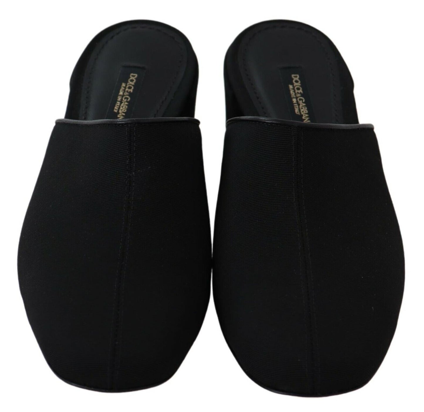 Dolce & Gabbana Sandalias elegantes de grosgrain en negro