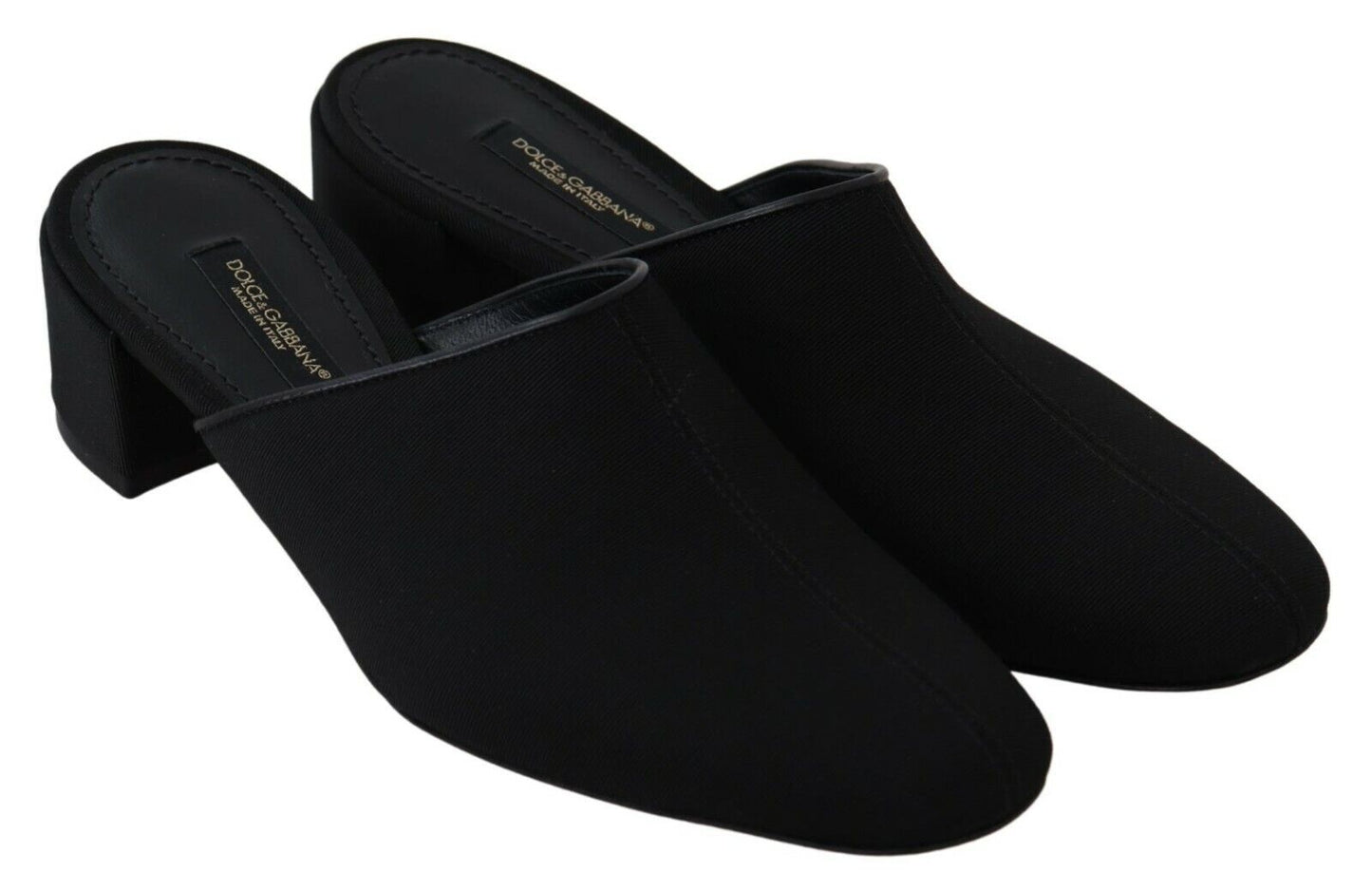 Dolce & Gabbana Sandalias elegantes de grosgrain en negro