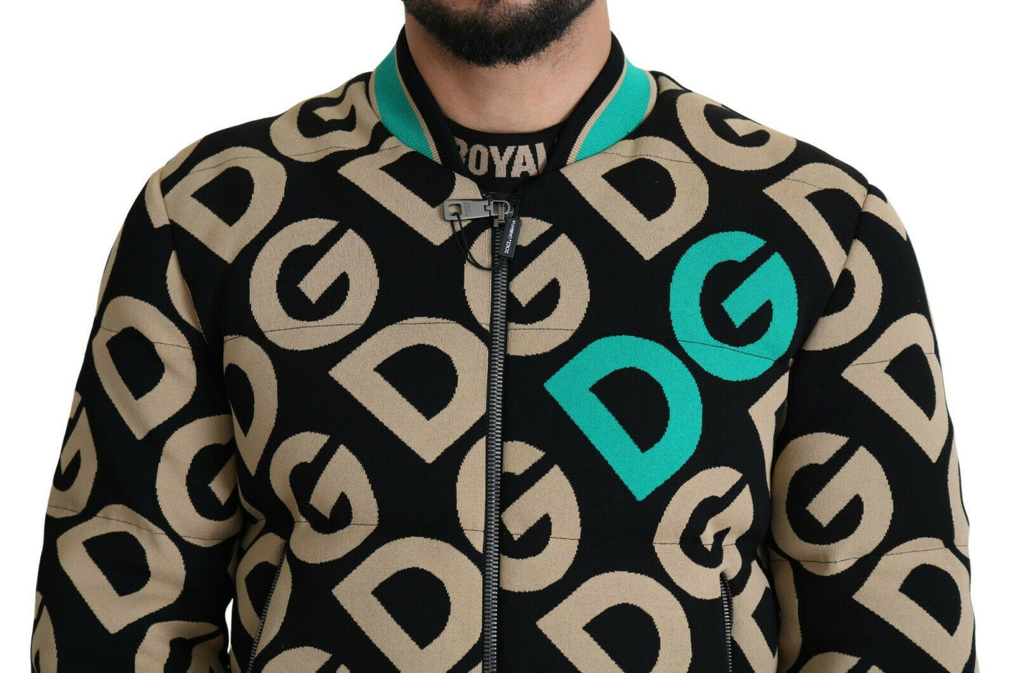 Chaqueta bomber con estampado icónico de Dolce & Gabbana: diseño exquisito