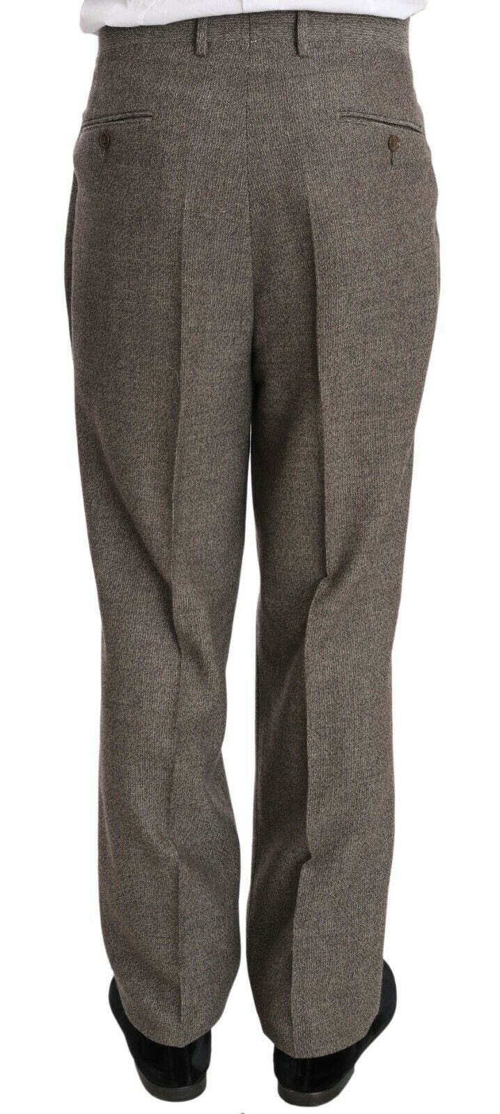 Fendi elegante traje de hombre de lana marrón claro