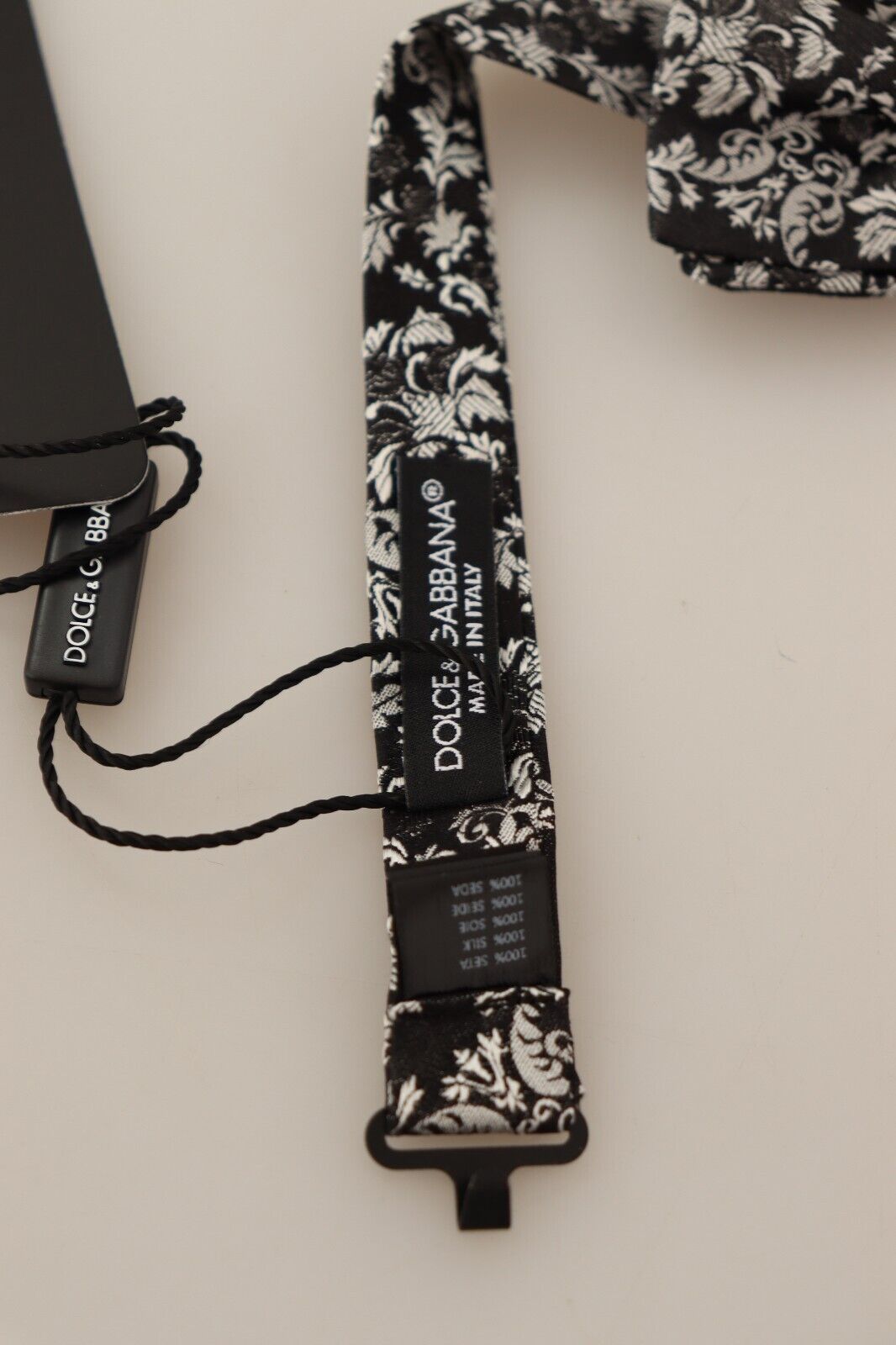 Dolce & Gabbana Pajarita de seda floral de lujo
