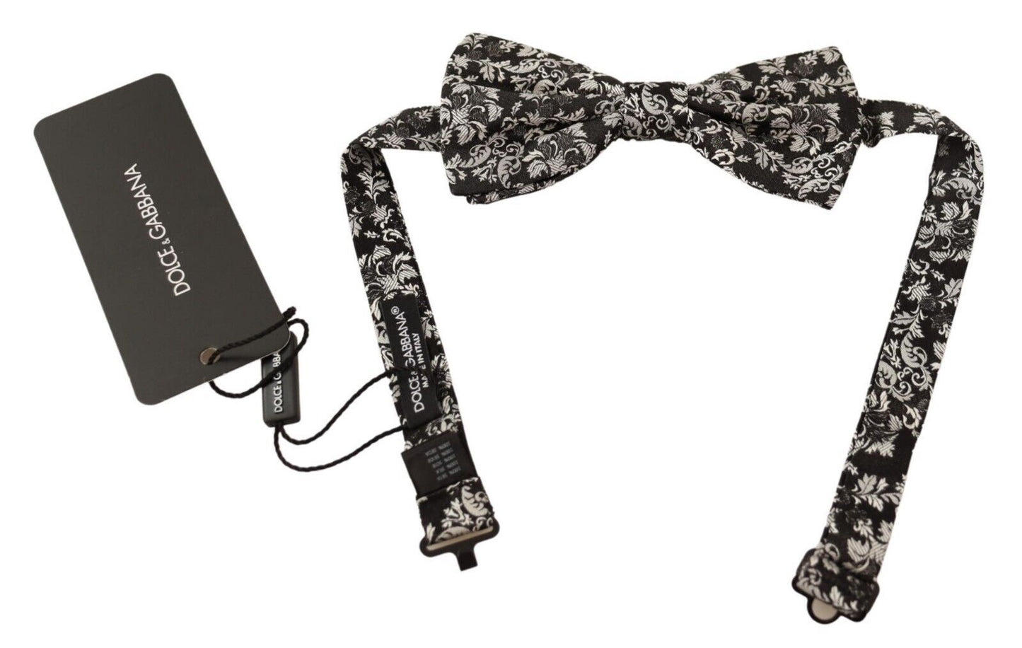 Dolce & Gabbana Pajarita de seda floral de lujo