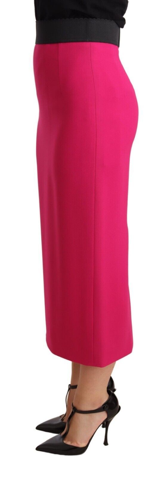 Dolce & Gabbana Elegante falda de tubo de cintura alta en rosa