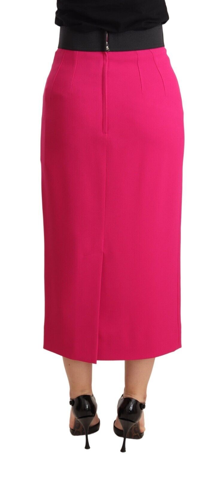 Dolce & Gabbana Elegante falda de tubo de cintura alta en rosa