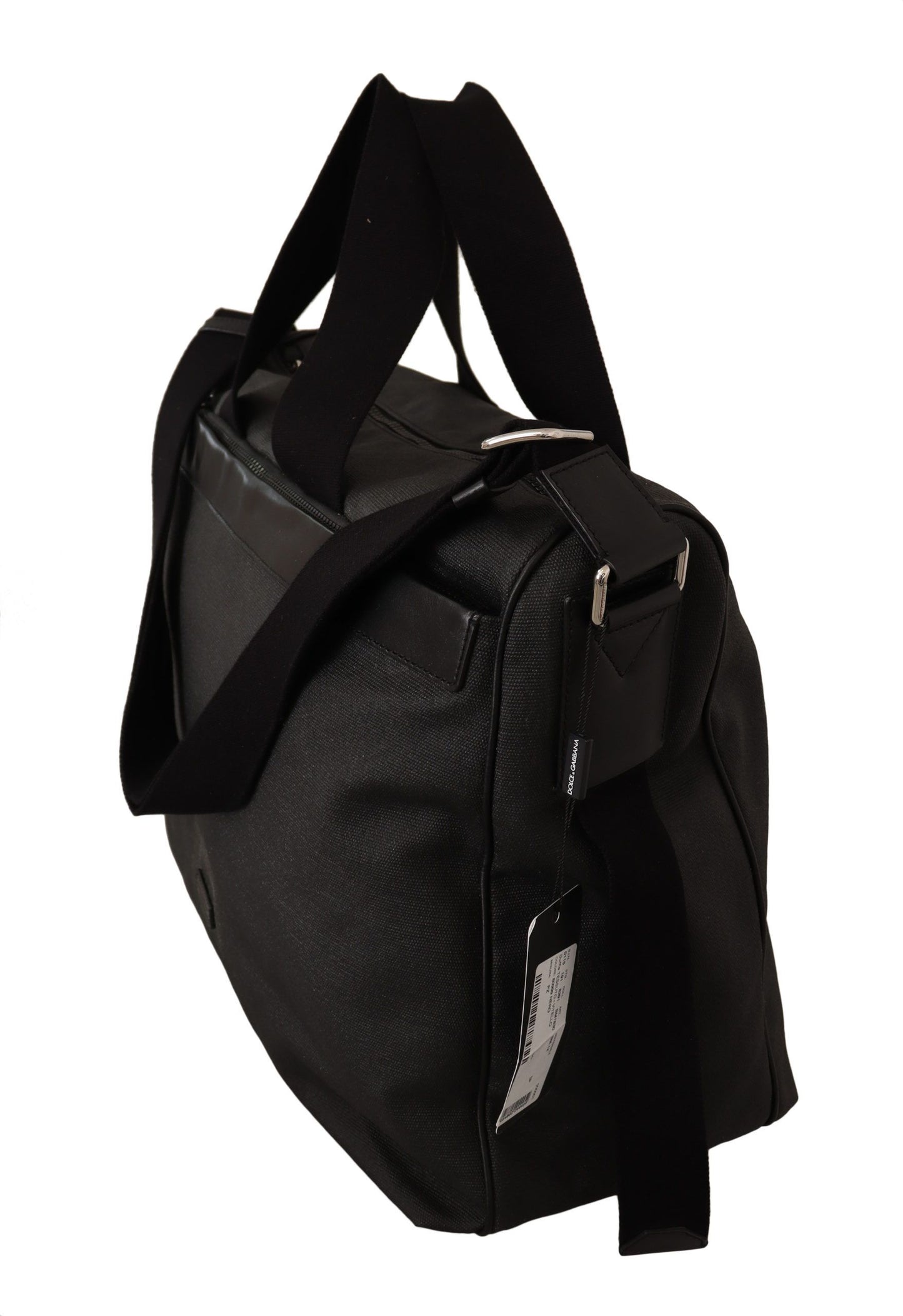 Dolce & Gabbana Elegante bolso mensajero de cuero y mezclilla para hombre