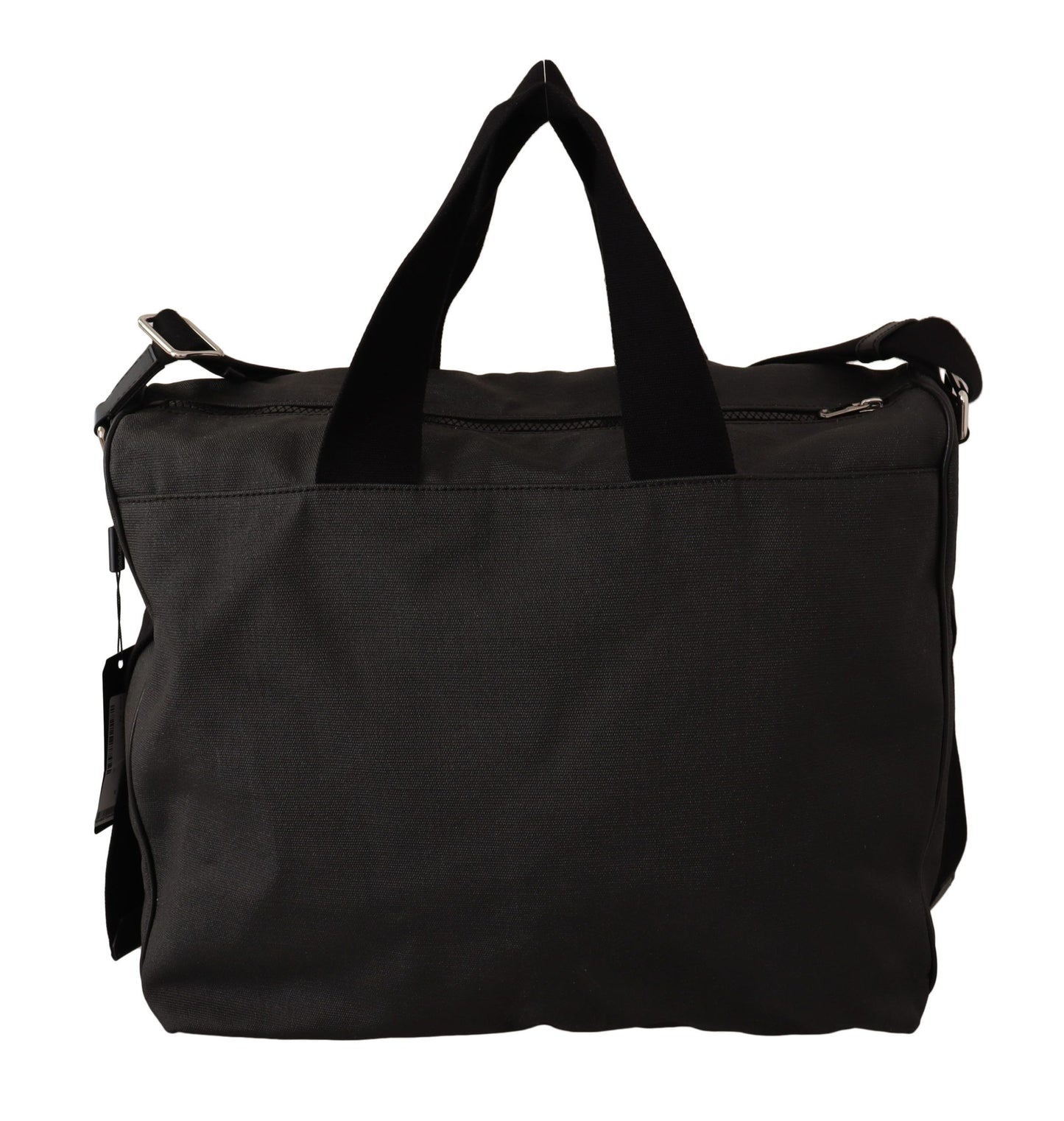 Dolce & Gabbana Elegante bolso mensajero de cuero y mezclilla para hombre