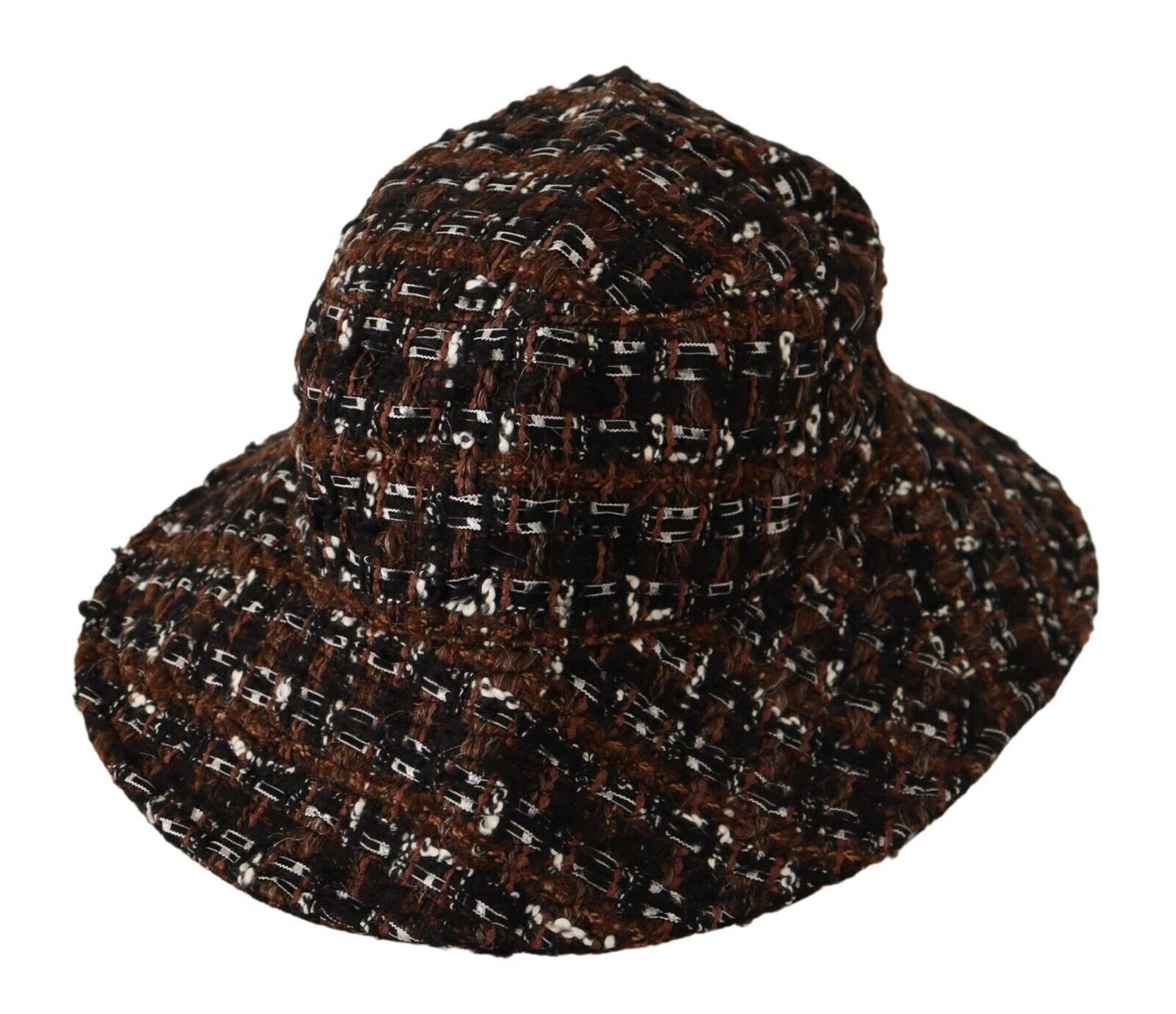 Dolce & Gabbana Elegante sombrero de pescador tejido multicolor