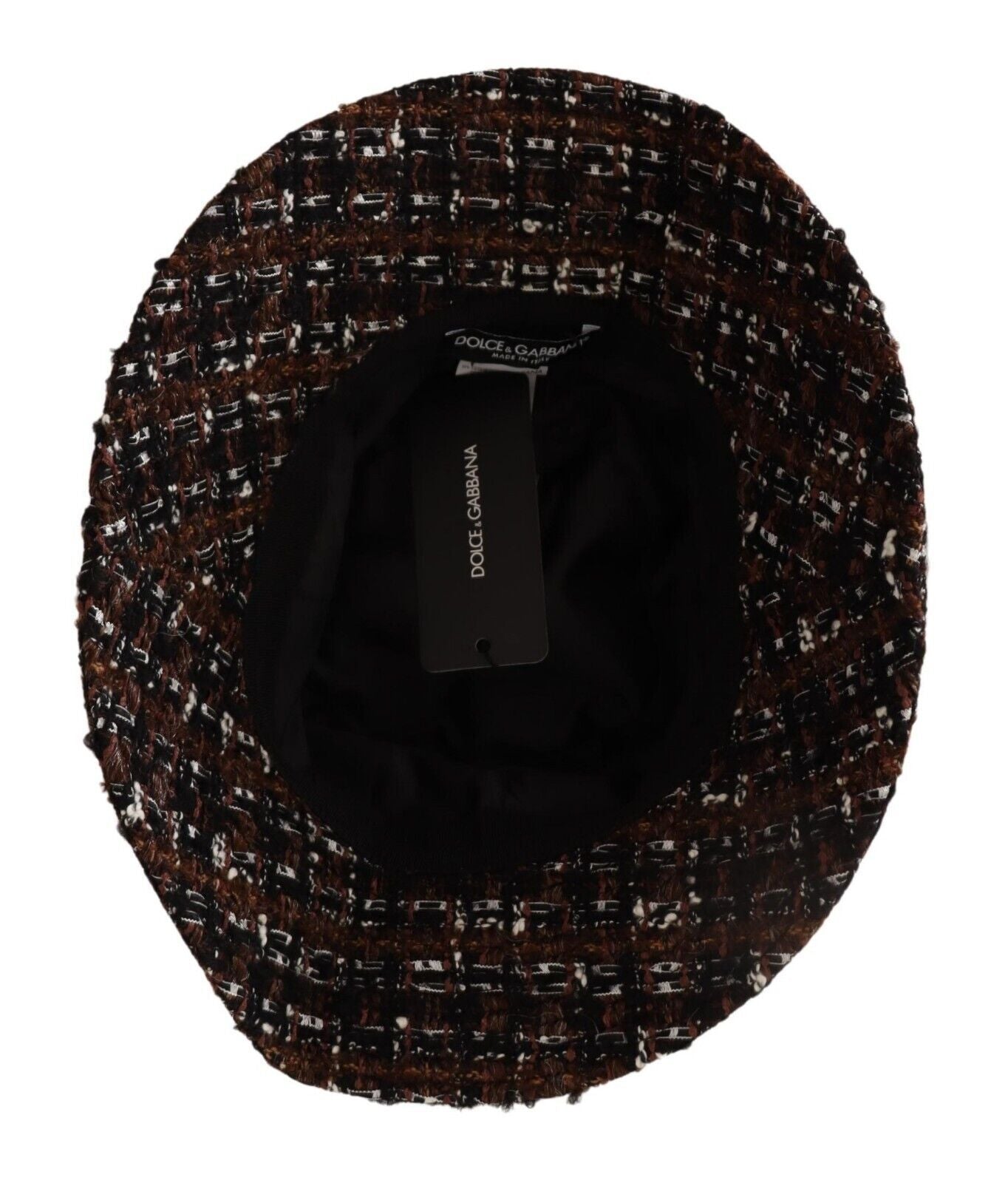 Dolce & Gabbana Elegante sombrero de pescador tejido multicolor