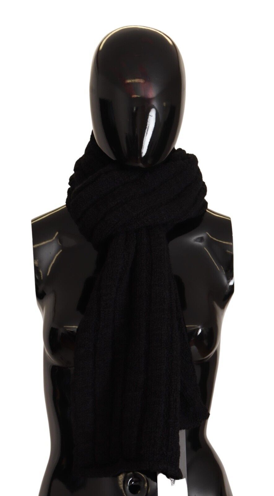 Dolce & Gabbana Elegance Unleashed Bufanda De Lana Negra
