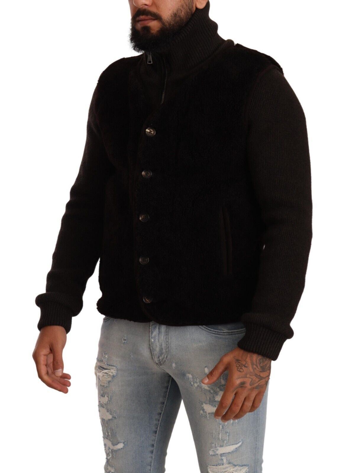 Dolce & Gabbana Elegante cazadora bomber de piel