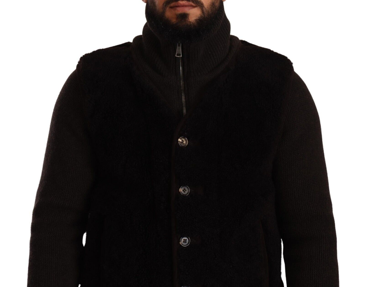 Dolce & Gabbana Elegante cazadora bomber de piel