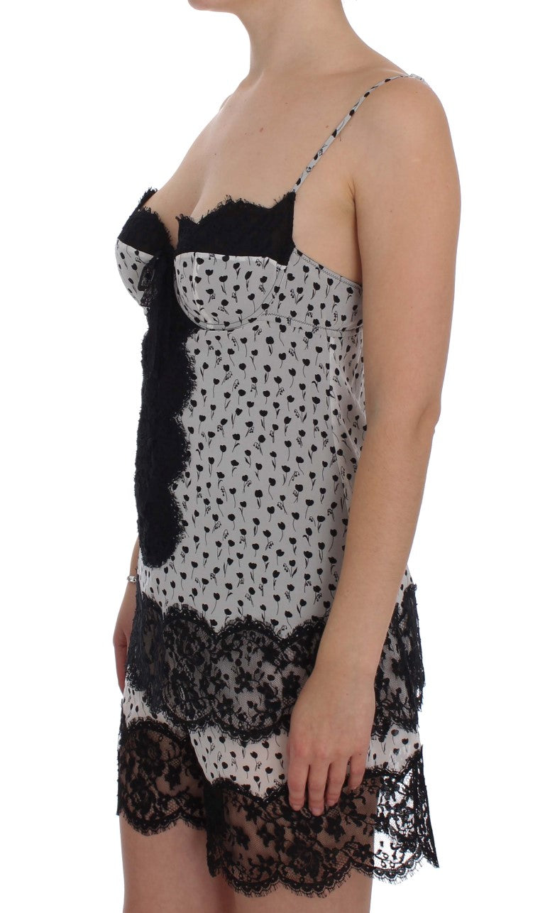 Dolce & Gabbana Elegant Floral Lace Silk Shirt