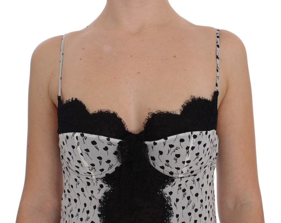 Dolce & Gabbana Elegant Floral Lace Silk Shirt