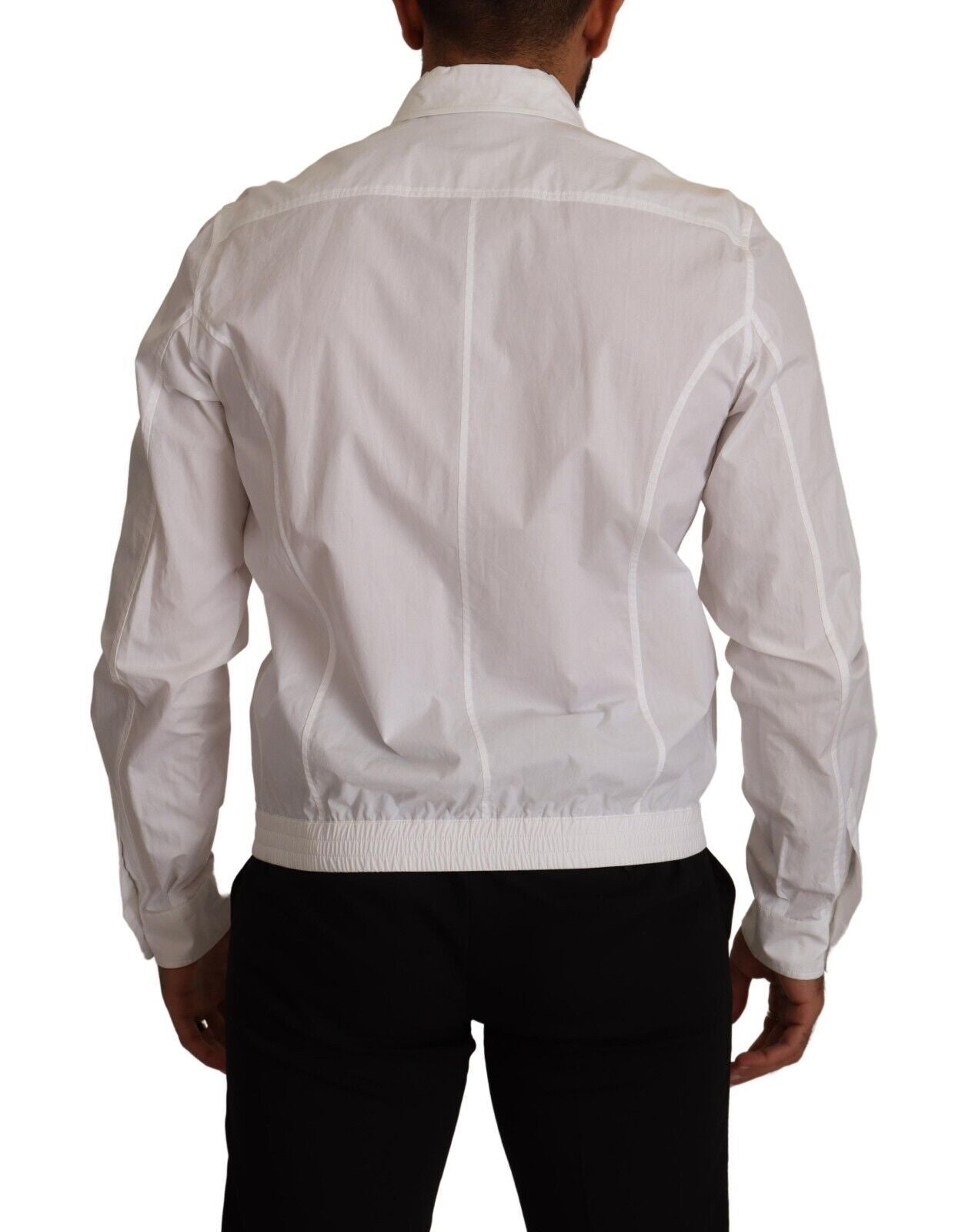 Dolce & Gabbana Elegante Camisa Italiana De Algodón Blanco
