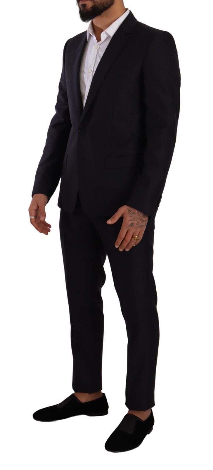 Dolce & Gabbana Traje elegante de hombre de cachemir, seda y lana de corte slim