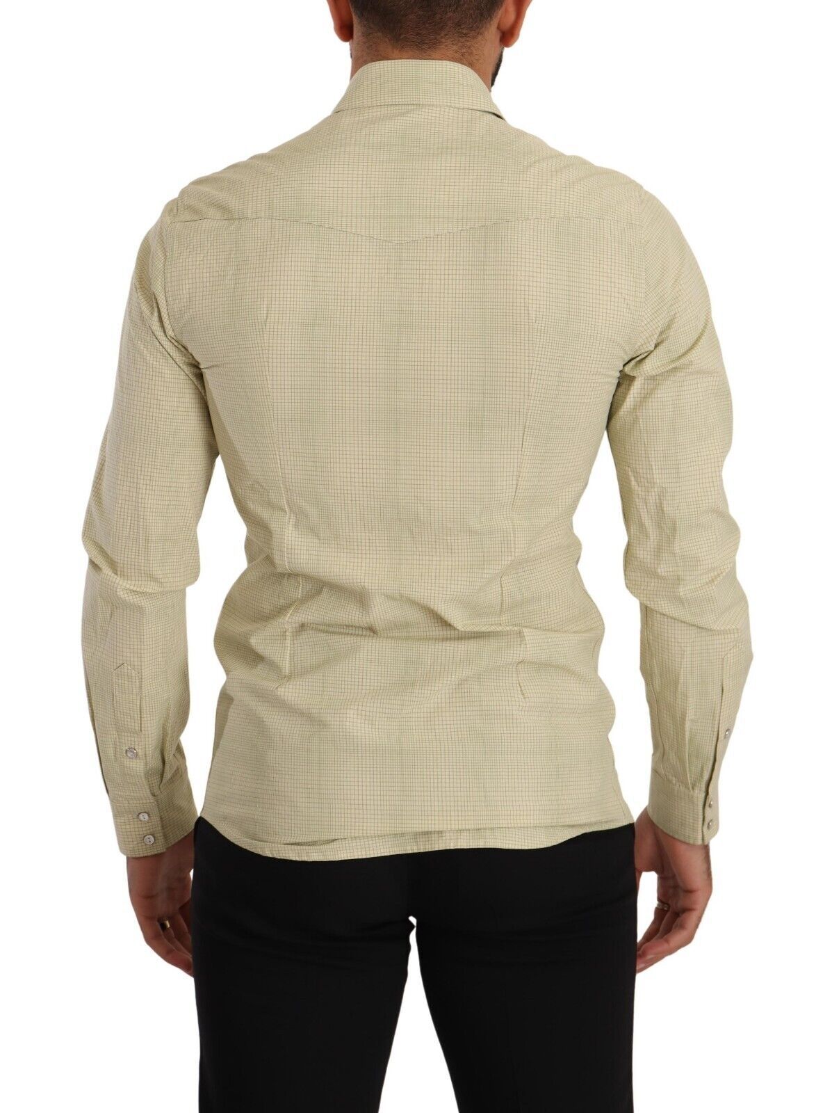Dolce & Gabbana Camisa Elegante De Algodón A Cuadros Sicilia