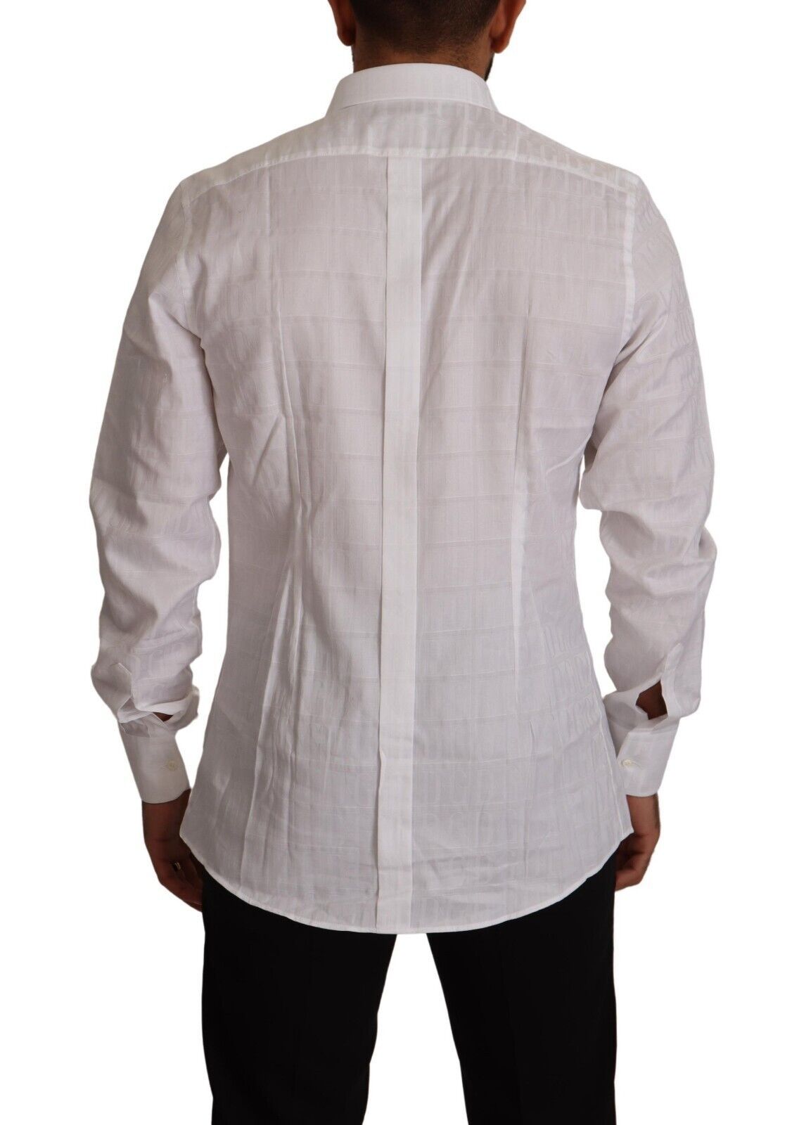 Dolce & Gabbana Camisa de vestir elegante de algodón blanca - Corte slim