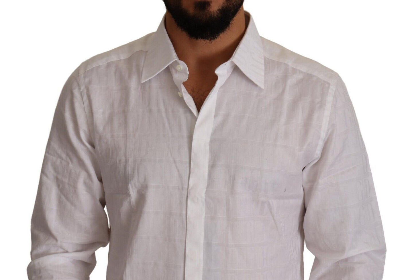 Dolce & Gabbana Camisa de vestir elegante de algodón blanca - Corte slim