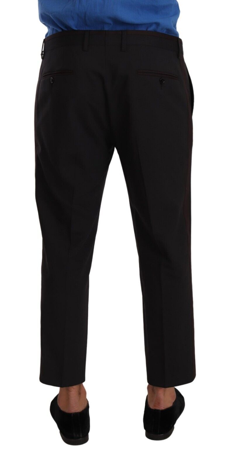 Dolce & Gabbana Pantalones elásticos de lana elegantes recortados