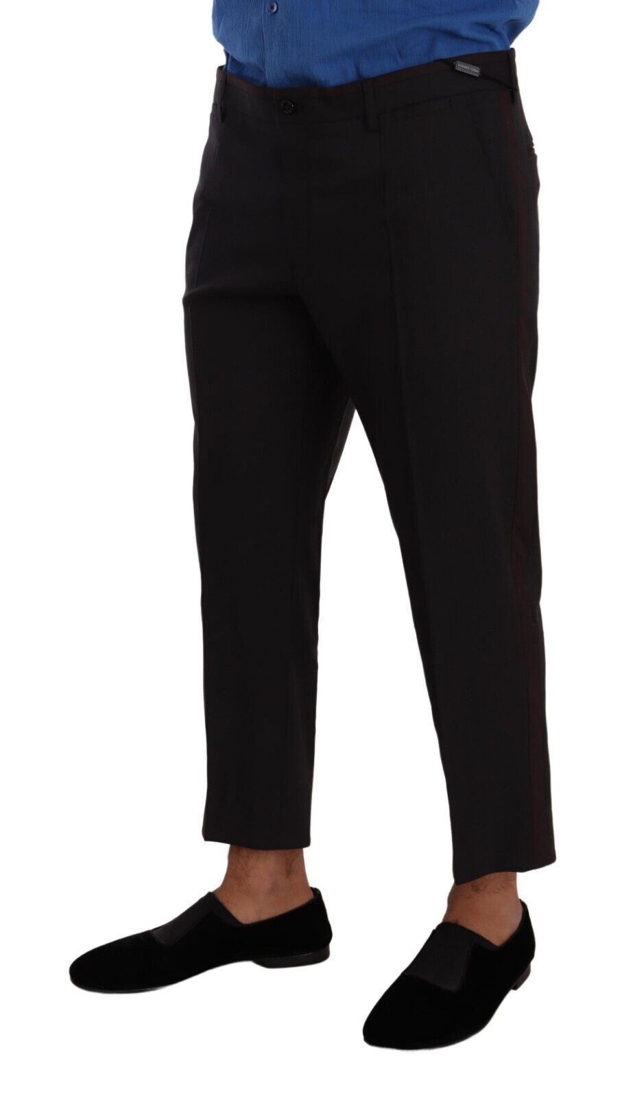 Dolce & Gabbana Pantalones elásticos de lana elegantes recortados