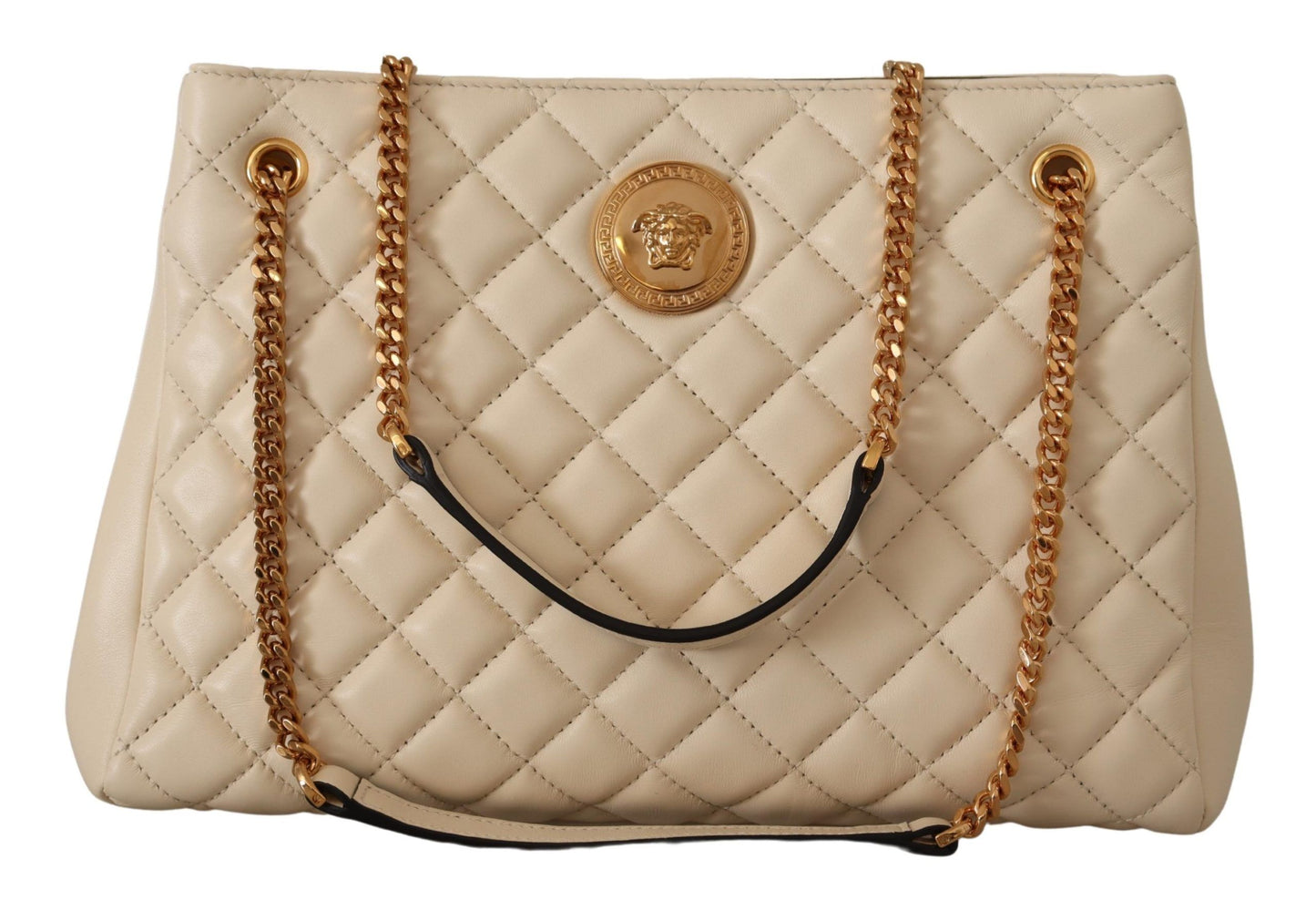 Versace Elegant Quilted Nappa Leather Tote – par Versace | Disponible sur Sandy Store ByNet