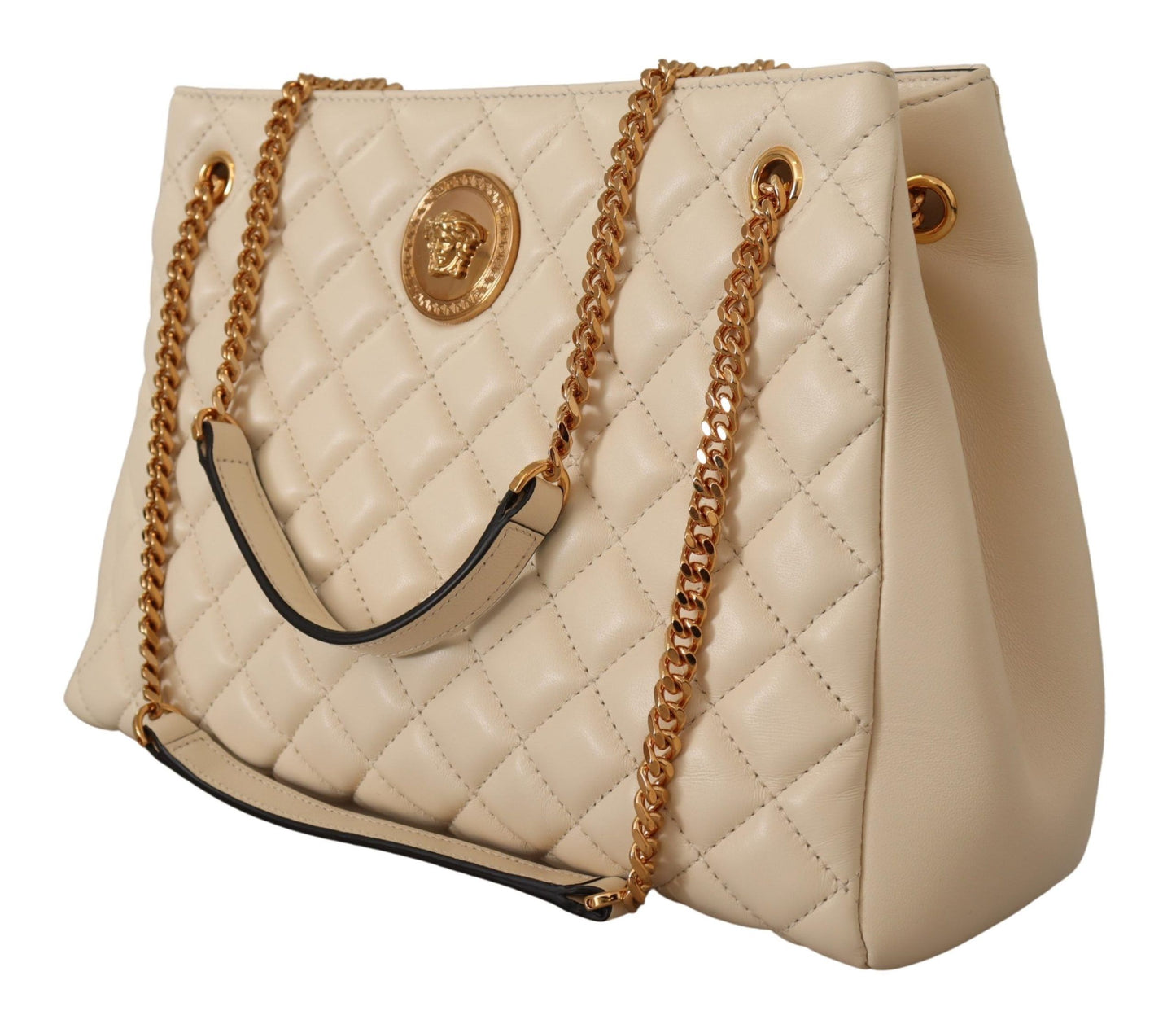 Versace Elegant Quilted Nappa Leather Tote – par Versace | Disponible sur Sandy Store ByNet
