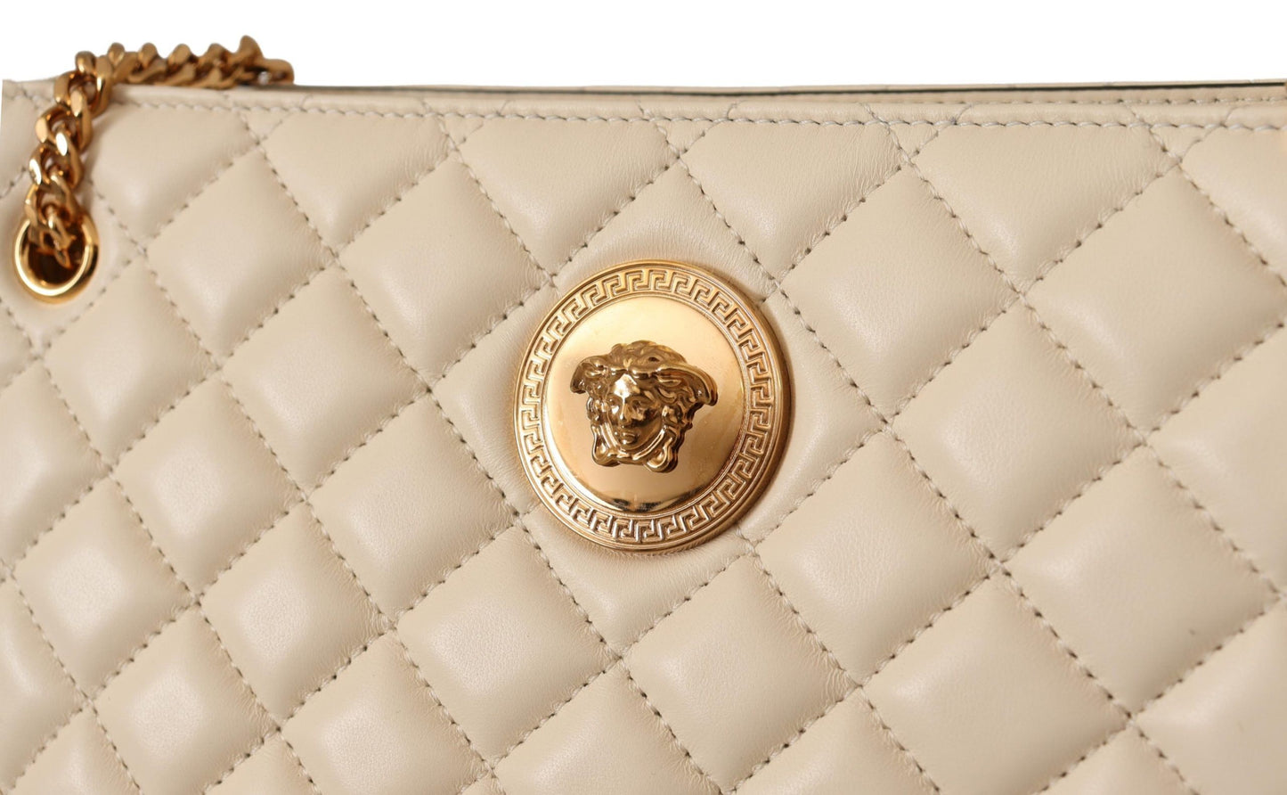 Versace Elegant Quilted Nappa Leather Tote – par Versace | Disponible sur Sandy Store ByNet
