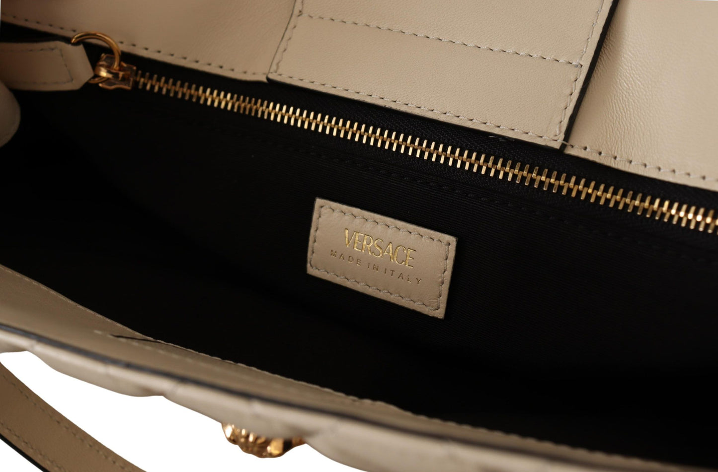 Versace Elegant Quilted Nappa Leather Tote – par Versace | Disponible sur Sandy Store ByNet