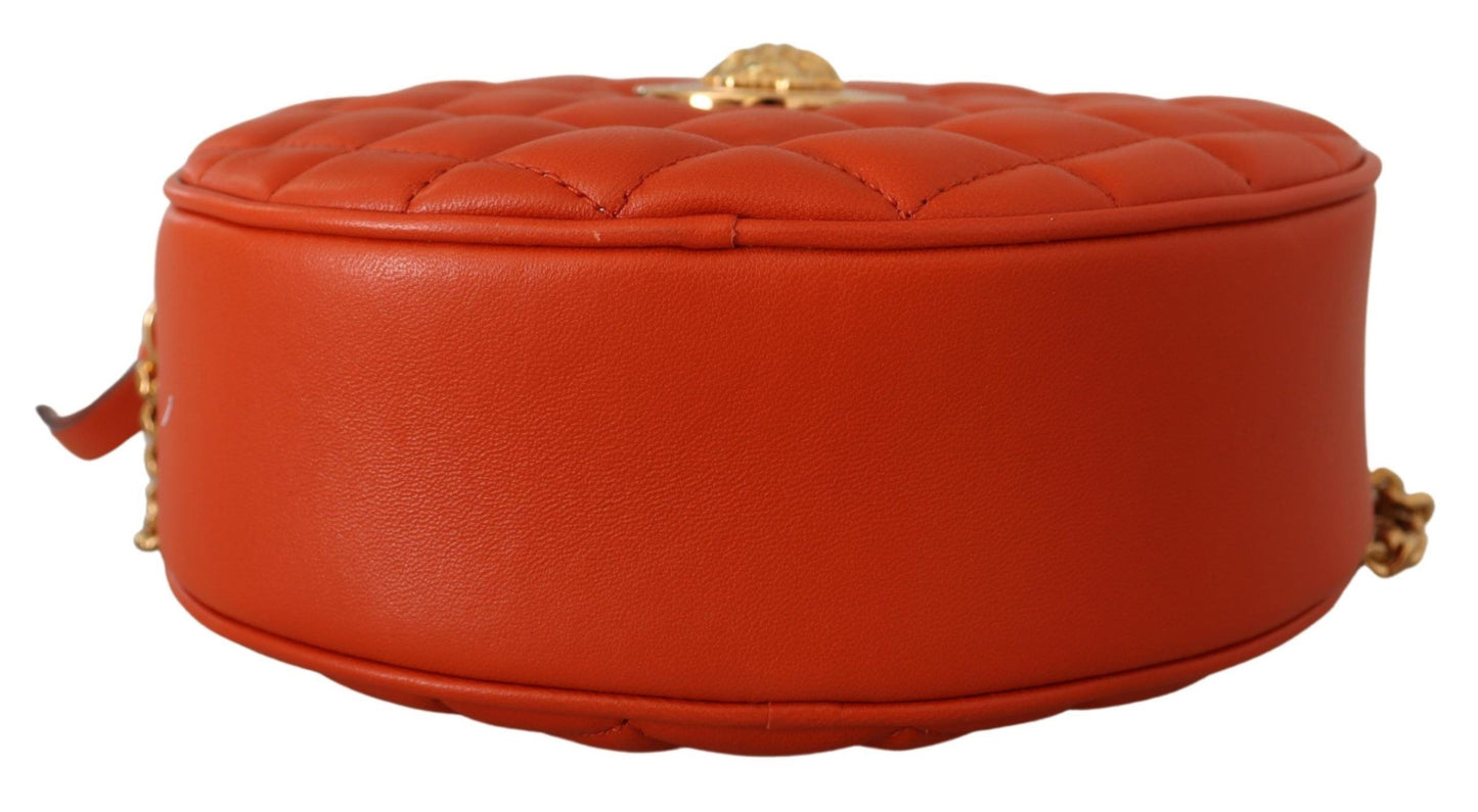 Versace Elegant Round Nappa Leather Crossbody Bag – par Versace | Disponible sur Sandy Store ByNet