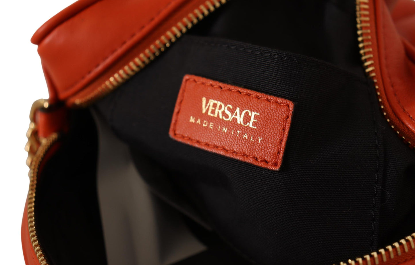Versace Elegant Round Nappa Leather Crossbody Bag – par Versace | Disponible sur Sandy Store ByNet