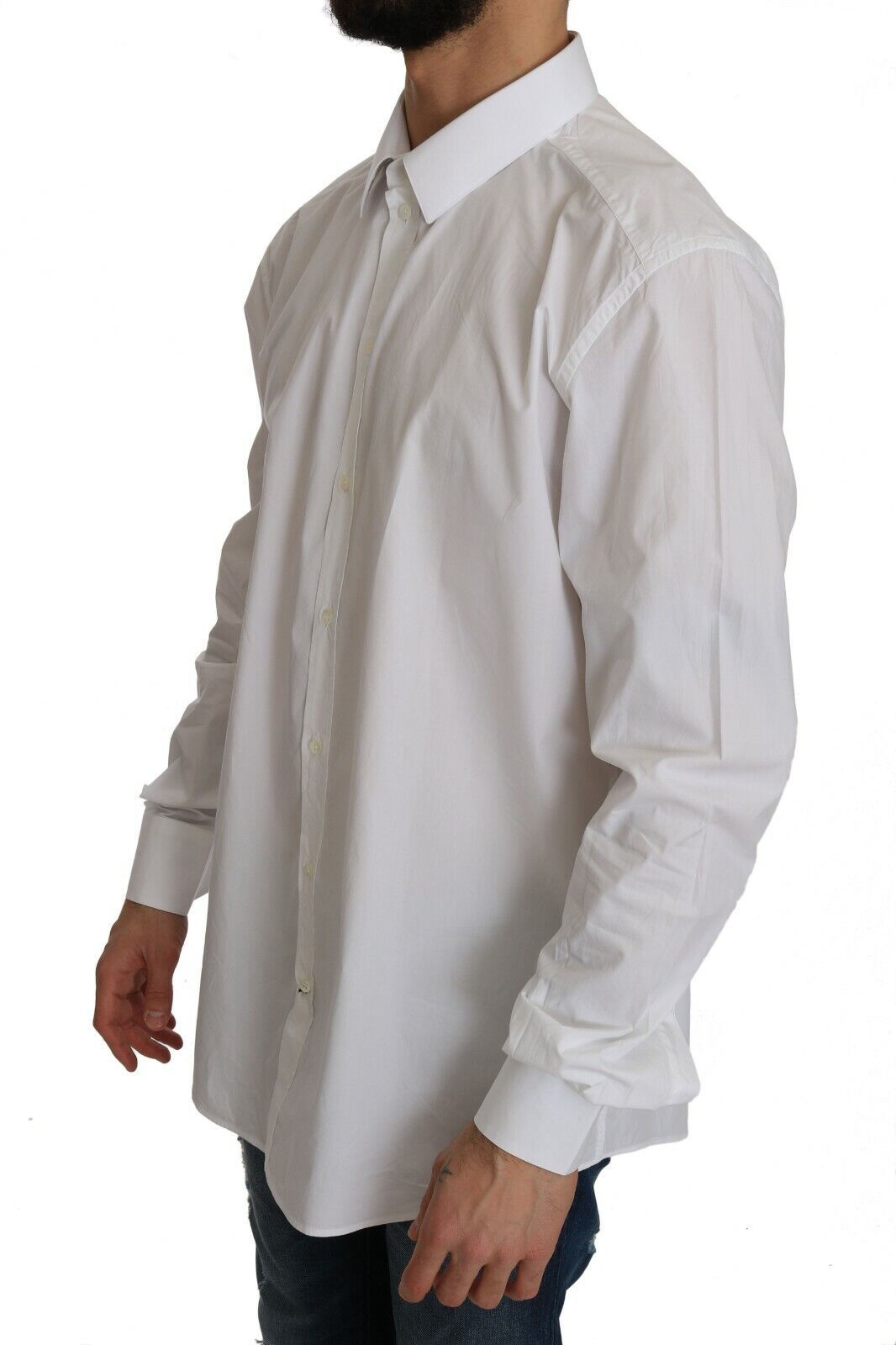 Camisa formal blanca de corte slim exclusiva de Dolce & Gabbana