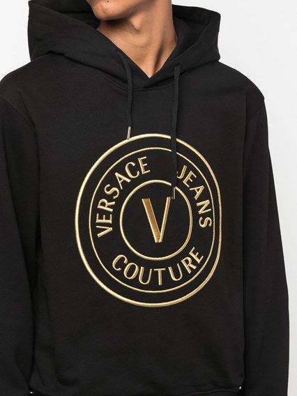 Versace Jeans Chic Black Hooded Sweatshirt – L par Versace Jeans | Disponible sur Sandy Store ByNet