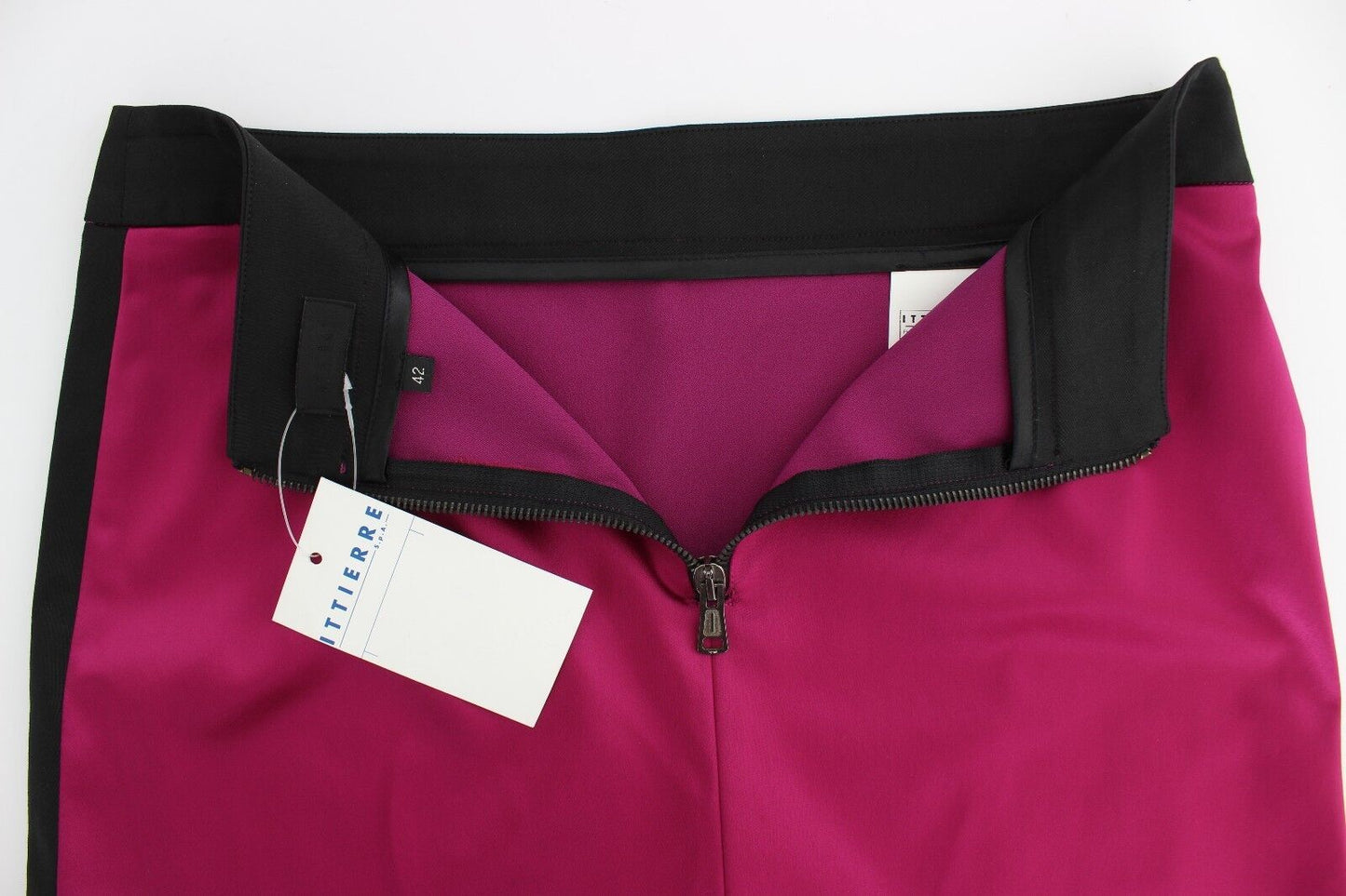 Dolce & Gabbana Elegante Falda Lápiz en Negro y Rosa