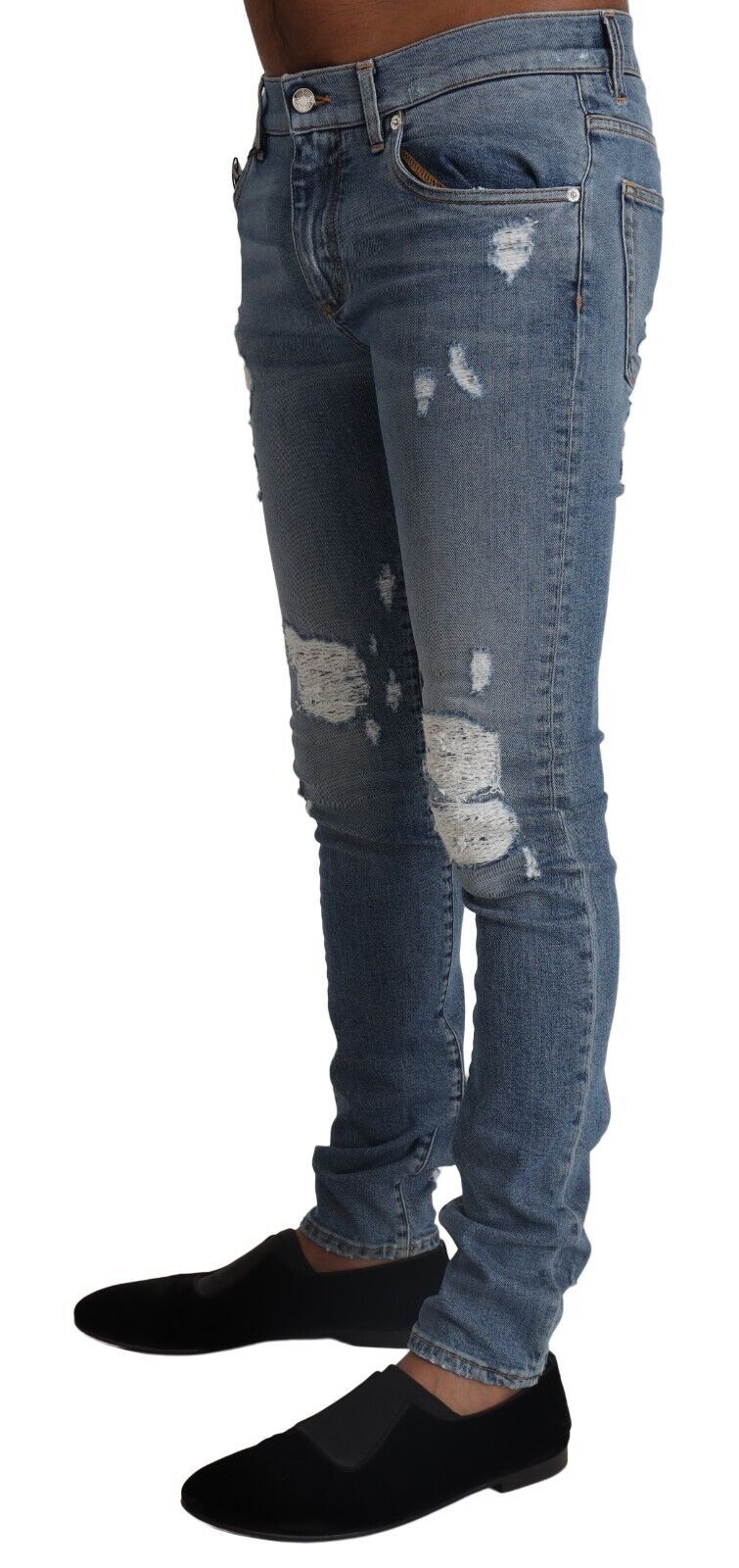 Dolce & Gabbana Elegantes pantalones vaqueros pitillo azul claro