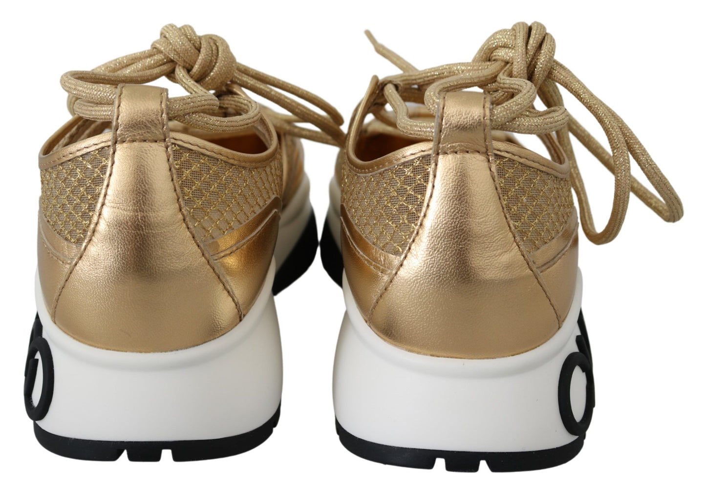 Jimmy Choo Golden Glamour Mesh Leather Sneakers – EU36/US6 par Jimmy Choo | Disponible sur Sandy Store ByNet