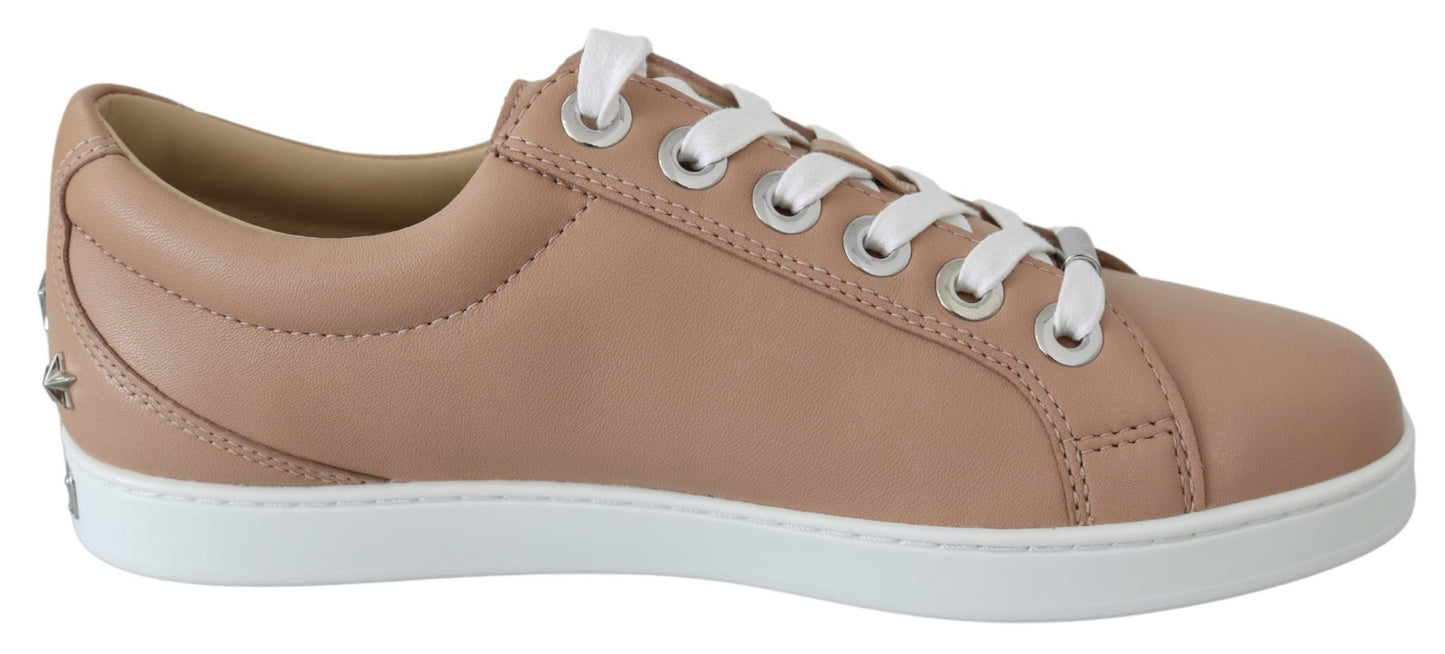 Jimmy Choo Powder Pink Nappa Leather Sneakers – EU36/US6 par Jimmy Choo | Disponible sur Sandy Store ByNet