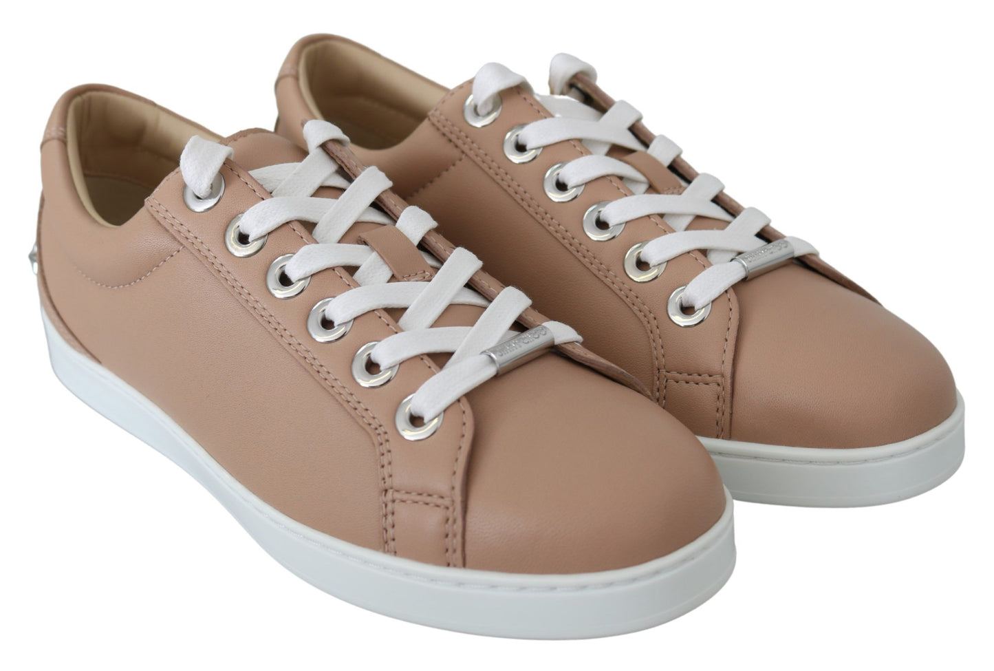Jimmy Choo Powder Pink Nappa Leather Sneakers – EU36/US6 par Jimmy Choo | Disponible sur Sandy Store ByNet