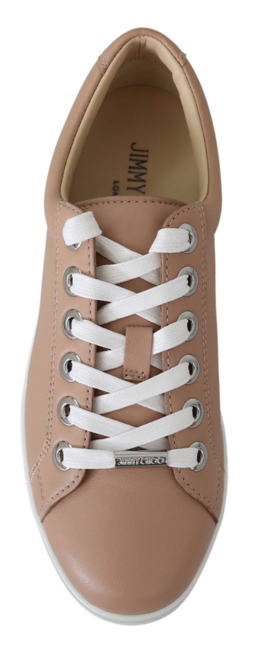 Jimmy Choo Powder Pink Nappa Leather Sneakers – EU36/US6 par Jimmy Choo | Disponible sur Sandy Store ByNet
